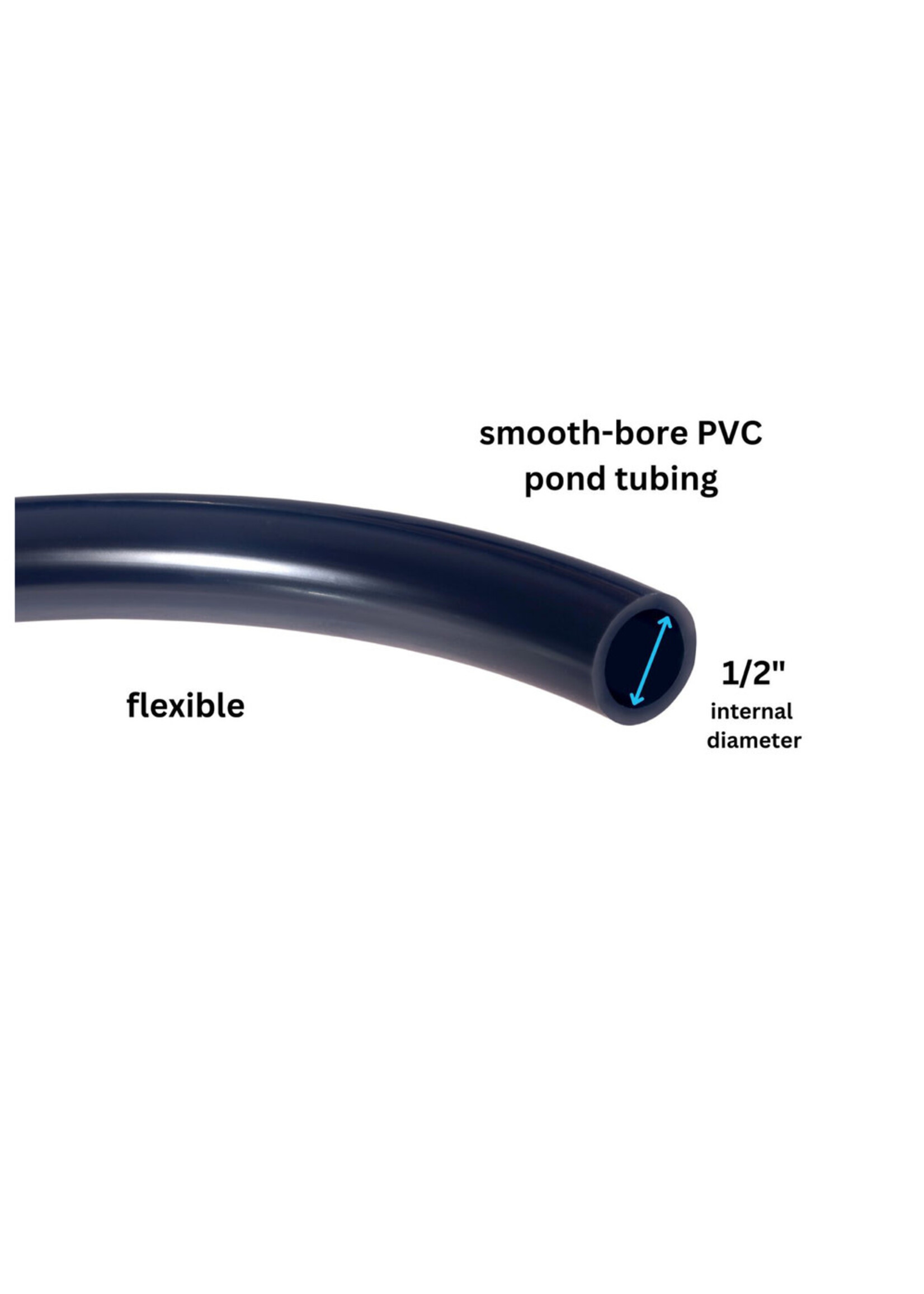 FLEX TUBING WITH CLAMPS 15 FT X 1/2"