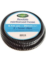 FLEX REINFORCED TUBING WITH CLAMPS 20 FT X 3/4"