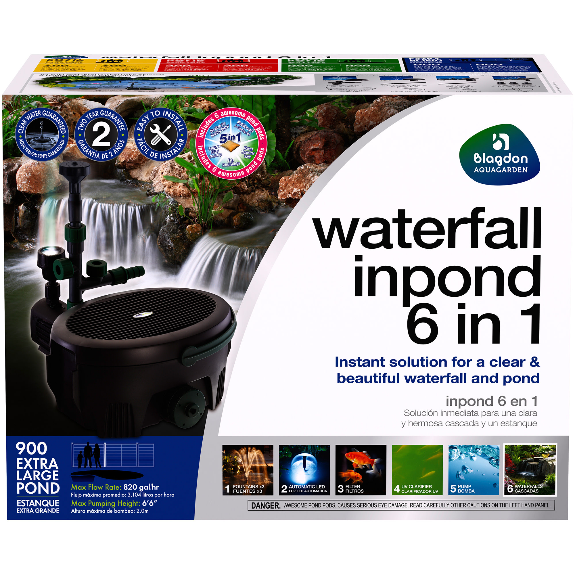 IN POND FILTER 6-1 900 W/ PODS