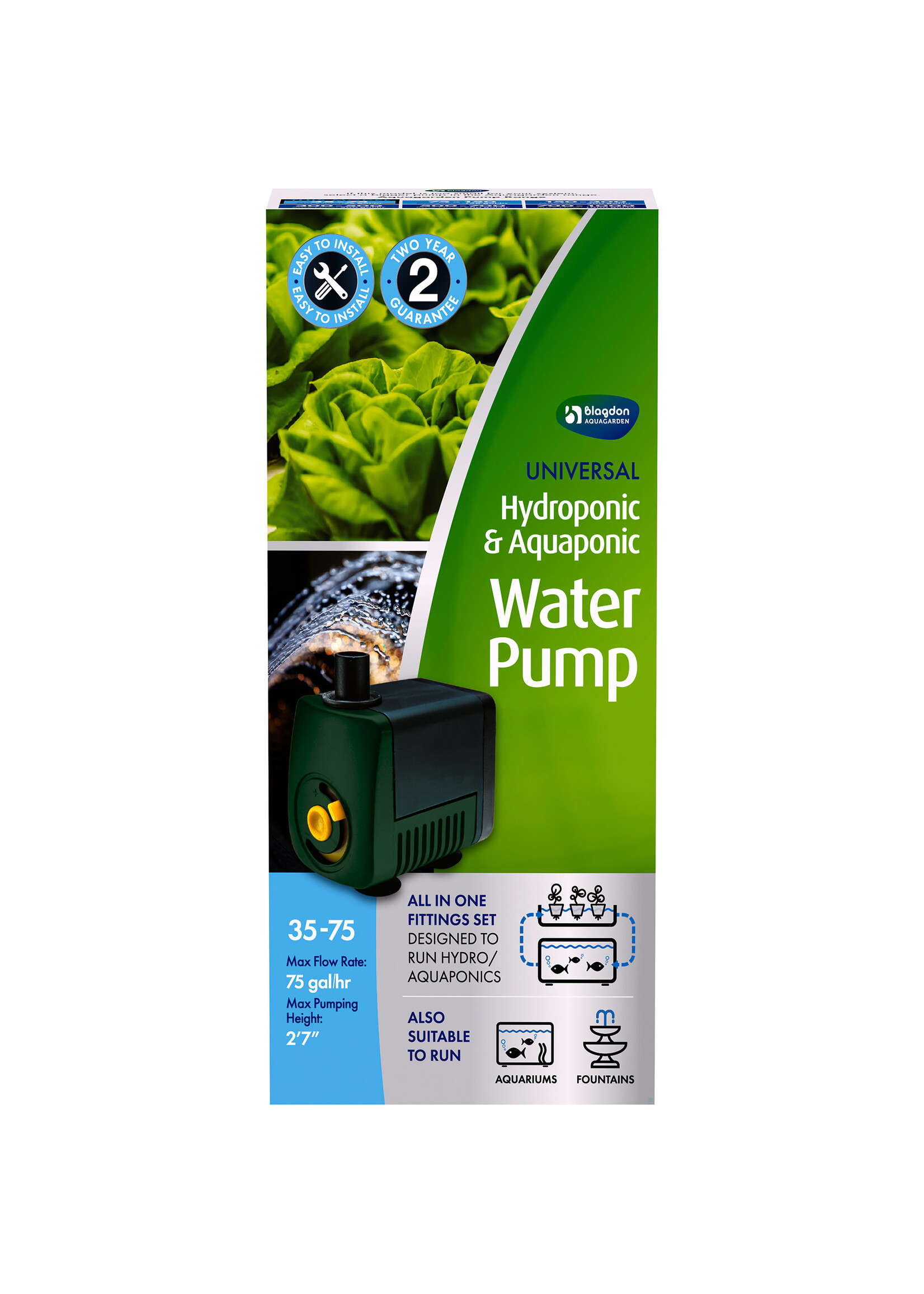 Blagdon Aquagarden HYDROPONIC FOUNTAIN PUMP 35-75