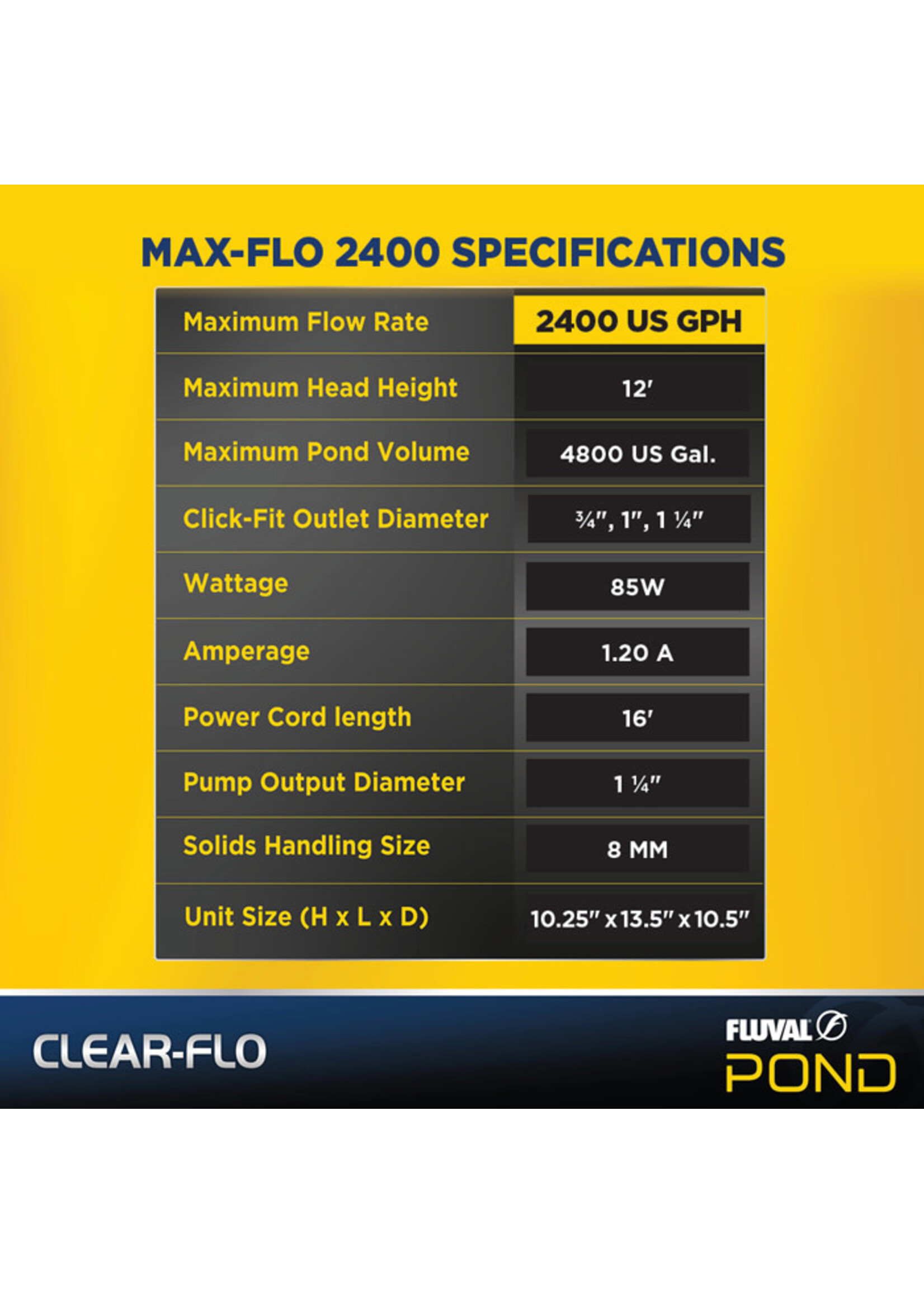 Fluval CLEAR FLO 3500 POND FILTER
