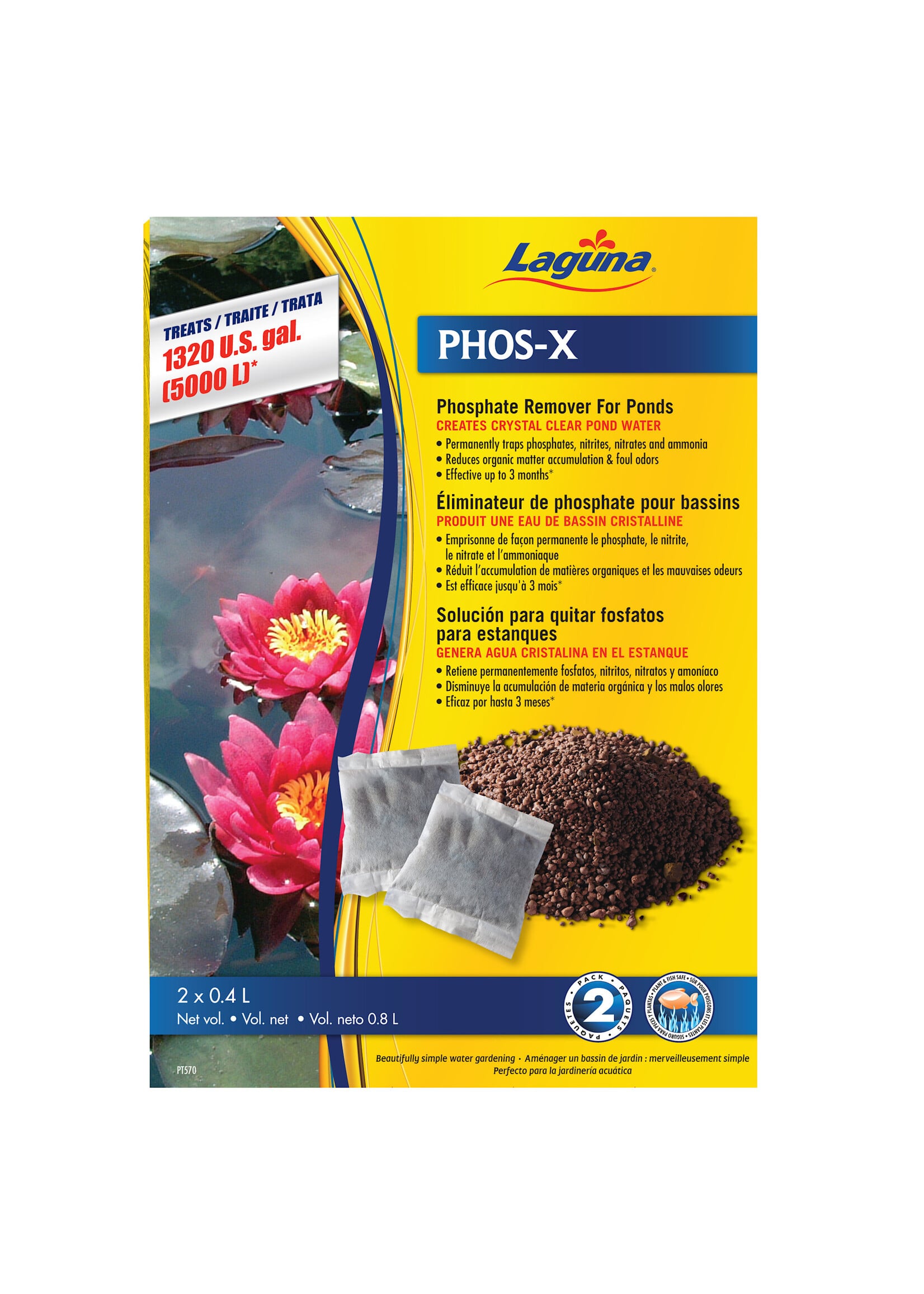 Laguna PHOS X PHOSPHATE REMOVER TREATS UP TO 1320 GALLON