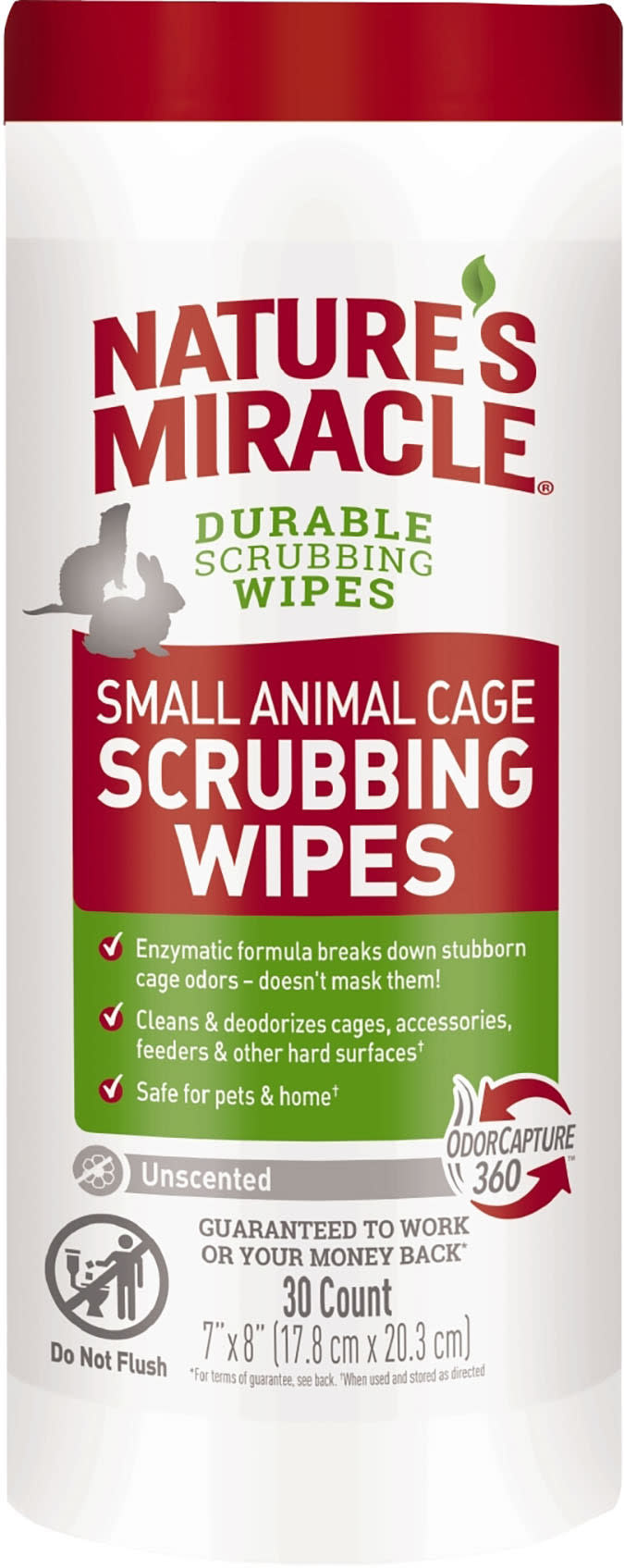 NM SMALL ANIMAL CAGE SCRUBBING WIPES 30 CT