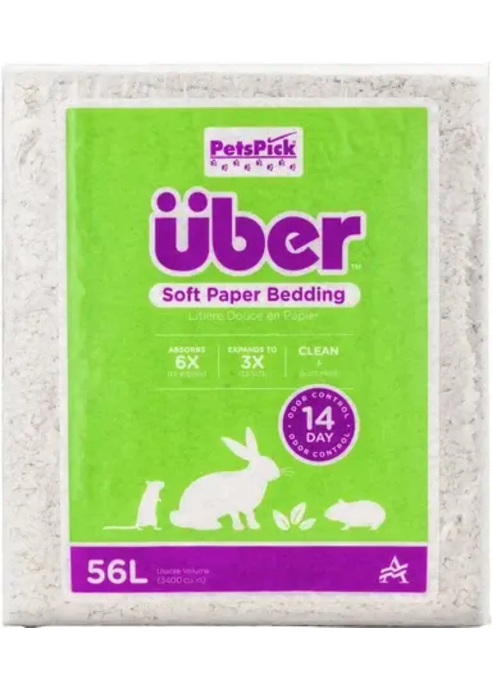SOFT PAPER BEDDING WHITE 56 L