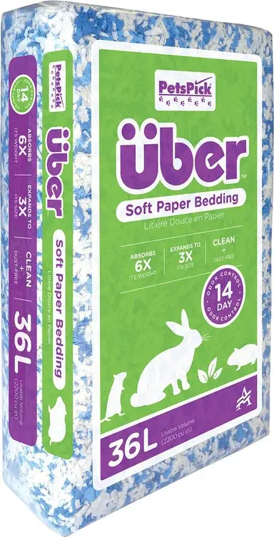 SOFT PAPER BEDDING BLUE/WHITE 36 L