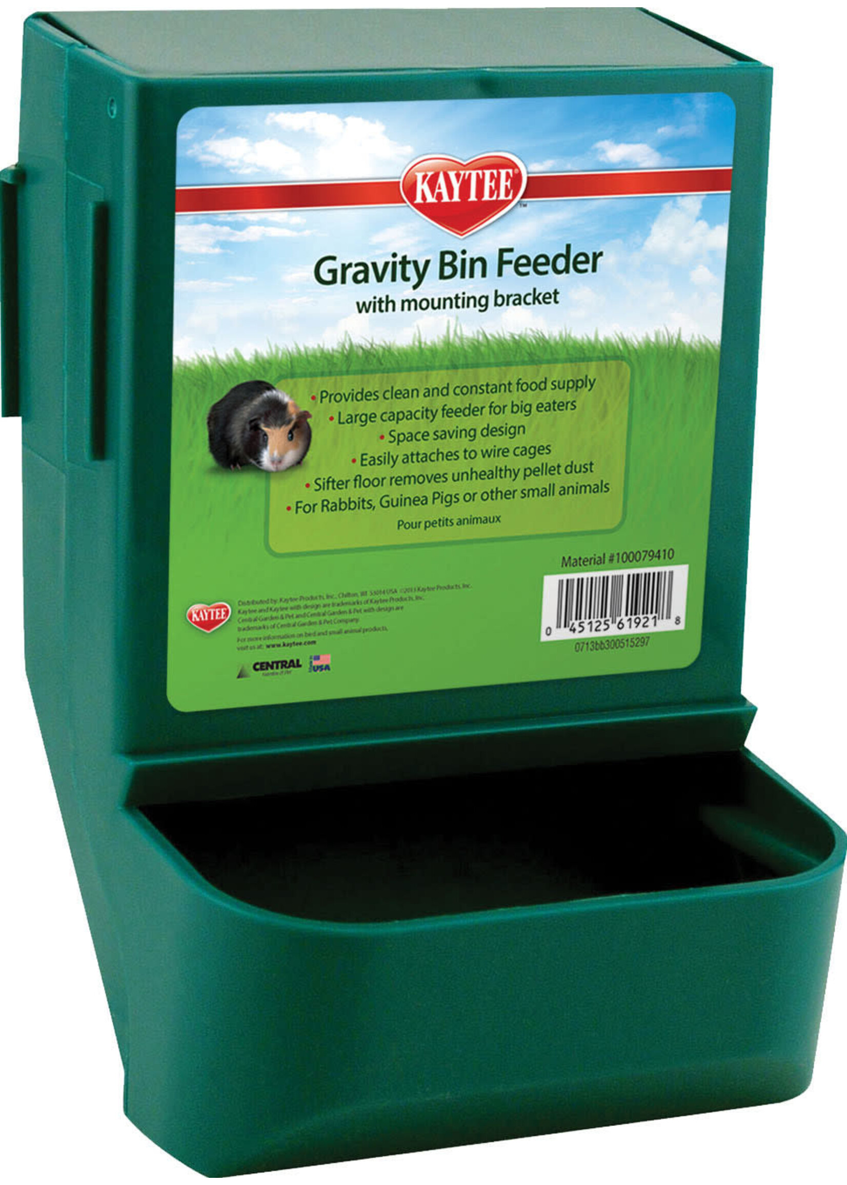 GRAVITY BIN FEEDER W/HANGING BRACKET