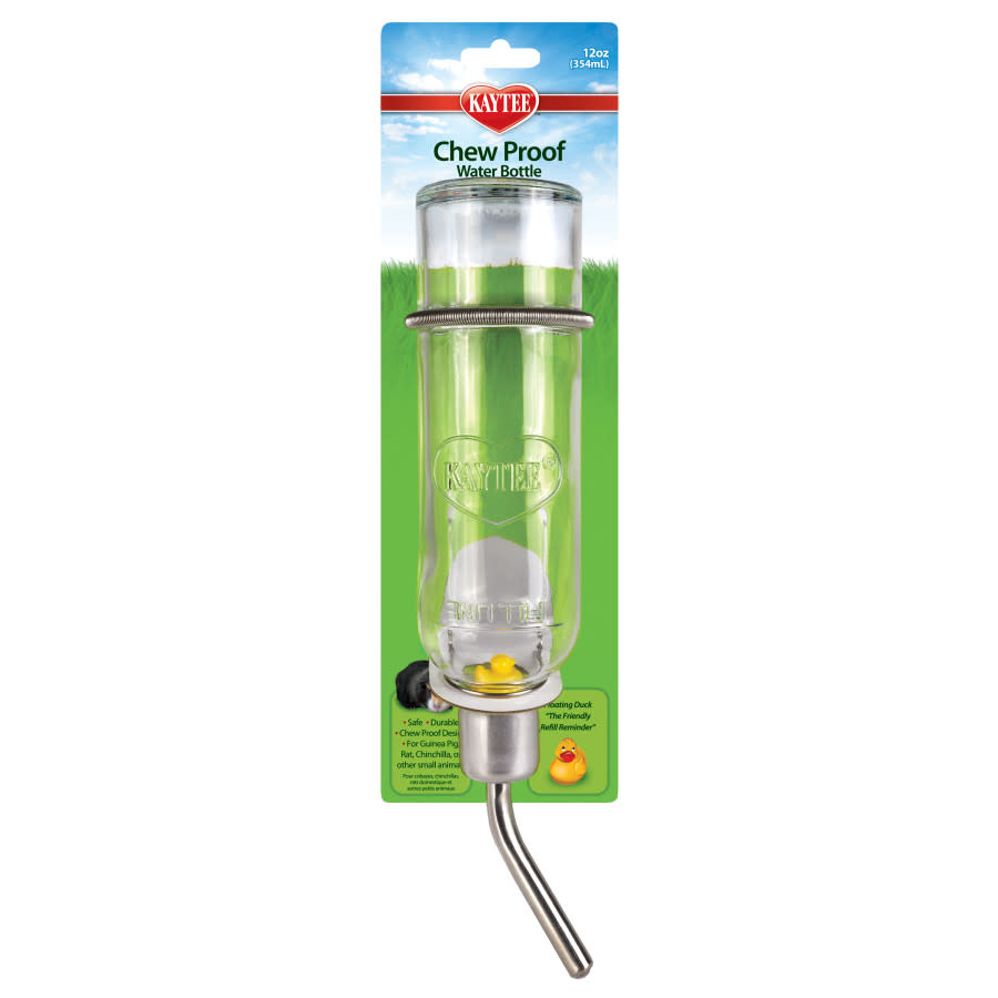 CHEW PROOF GLASS WATER BOTTLE 12 OZ