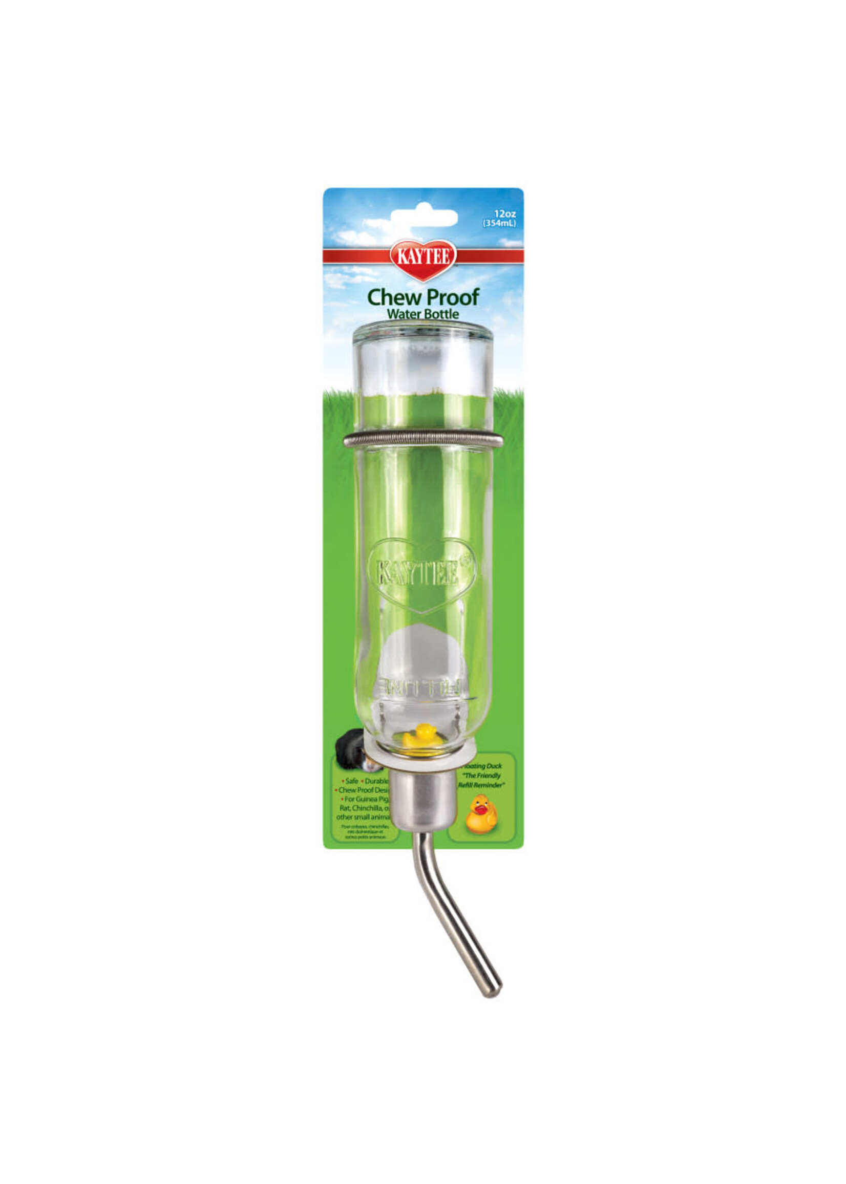 CHEW PROOF GLASS WATER BOTTLE 12 OZ