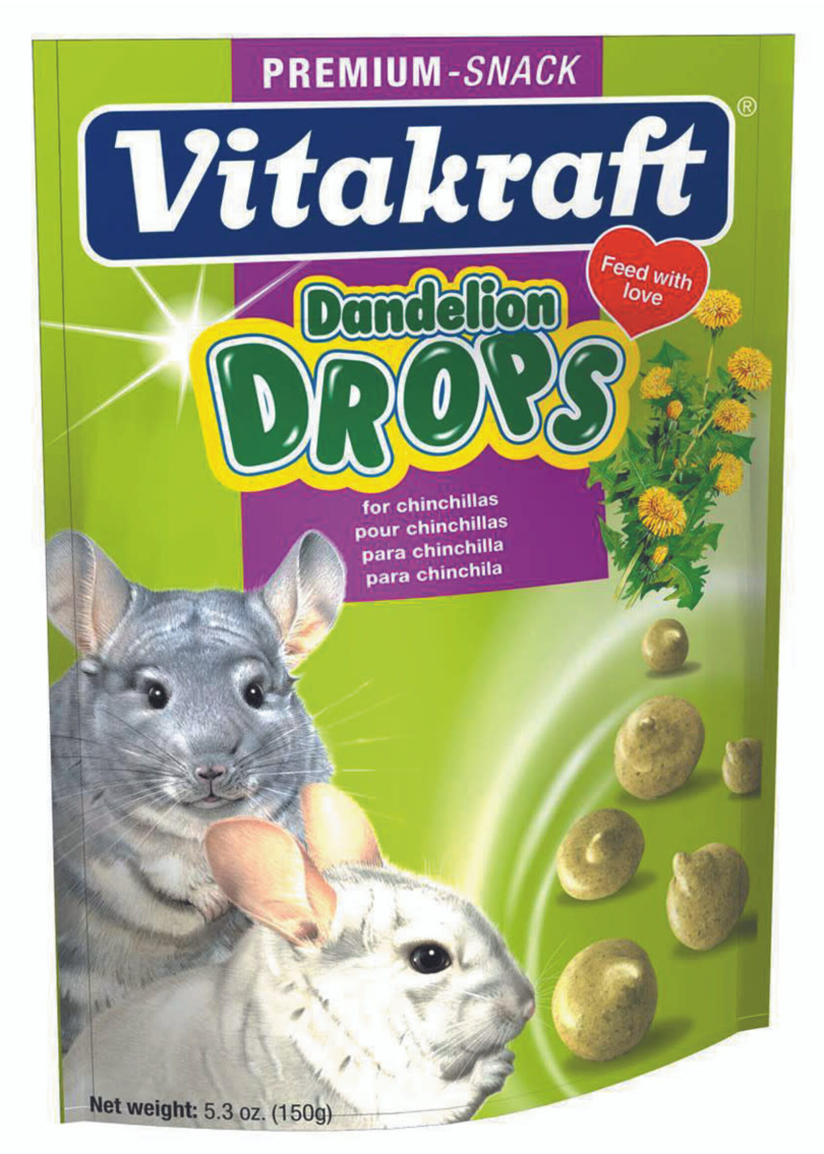 Vitakraft CHINCHILLA DANDELION DROPS 5.3 OZ