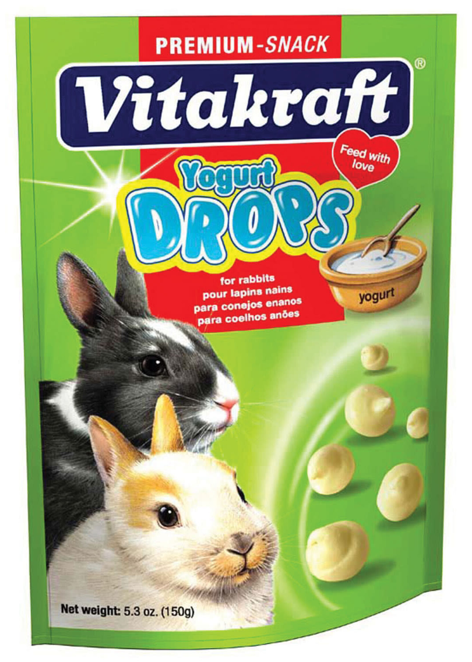Vitakraft RABBIT YOGURT  DROPS 5.3 OZ