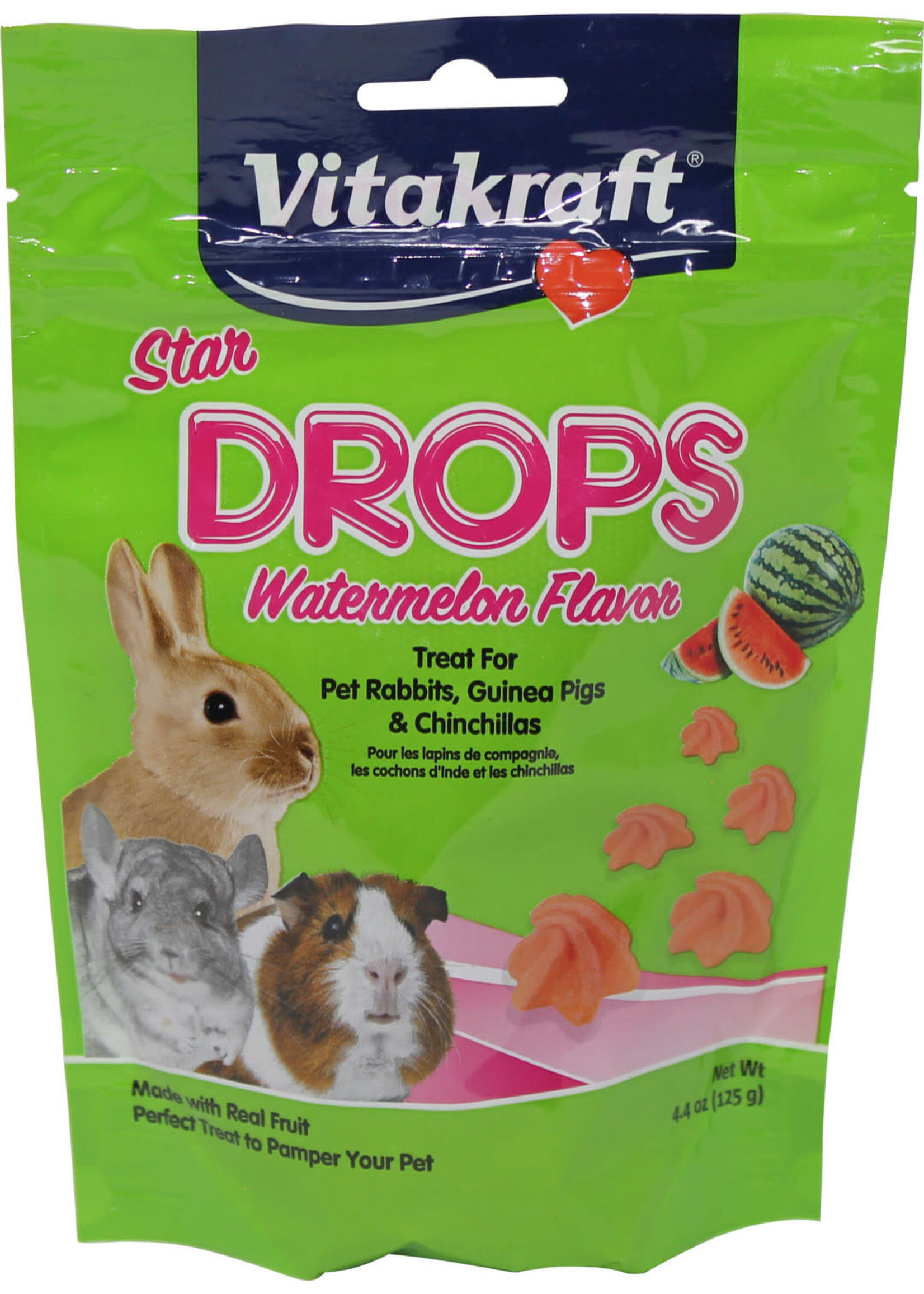 Vitakraft STAR DROPS SMALL ANIMAL TREATS 4.75 OZ