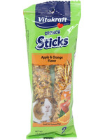 Vitakraft CRUNCH STICKS GUINEA PIG TREATS APPLE ORANGE 3.5 OZ