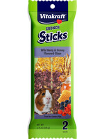 Vitakraft CRUNCH STICKS GUINEA PIG TREATS WILDBERRY HONEY 3.75 OZ 2 PK