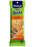 Vitakraft CRUNCH STICKS RABBIT TREATS CARROT HONEY 3 OZ 2 PK