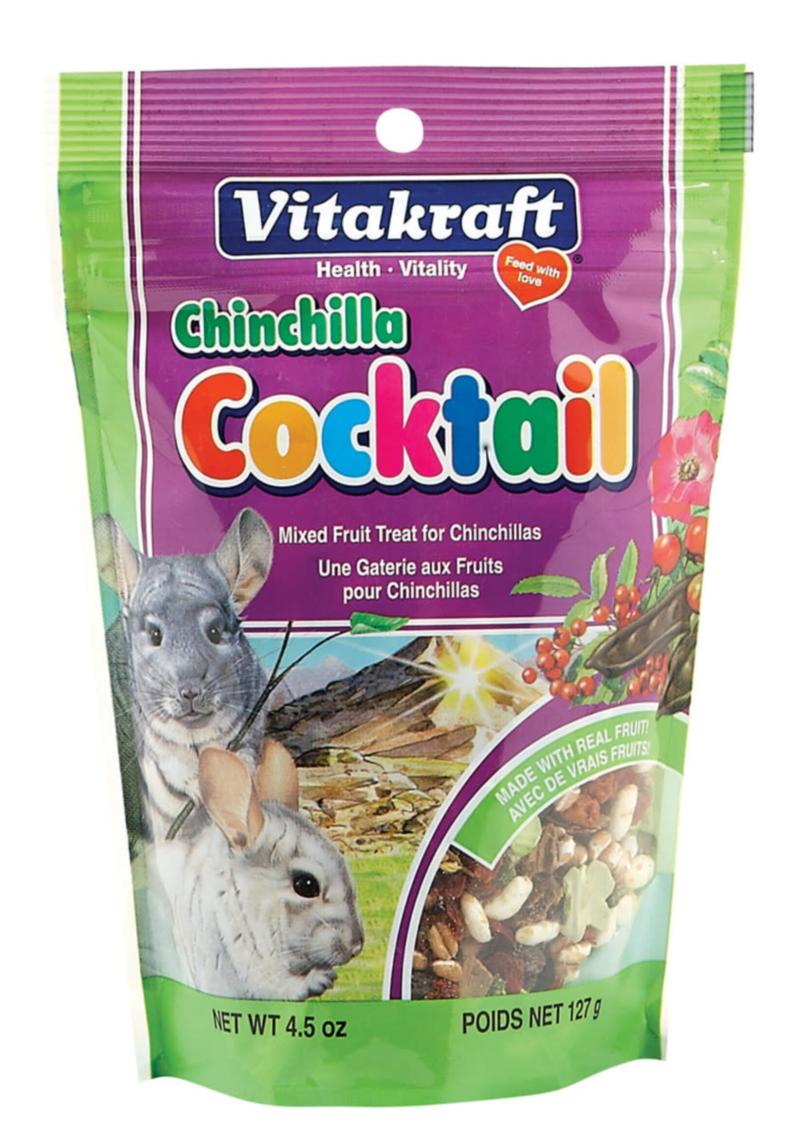 Vitakraft CHINCHILLA COCKTAIL TREATS 4 OZ