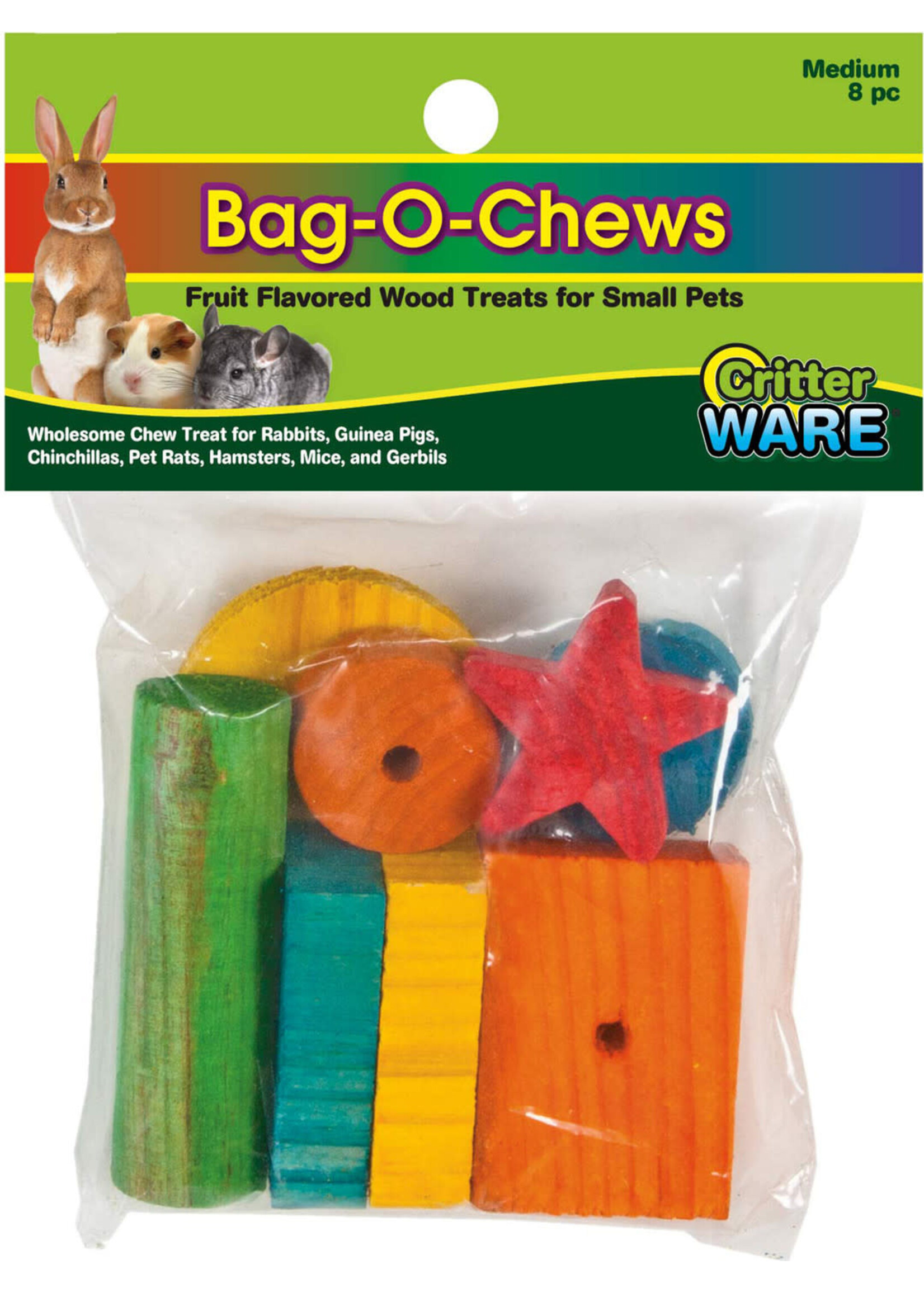 Ware Pet Products BAG O CHEWS ASST M 8 PC