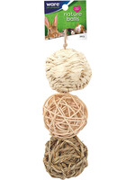 Ware Pet Products NATURE BALL VALUE PK W BELL