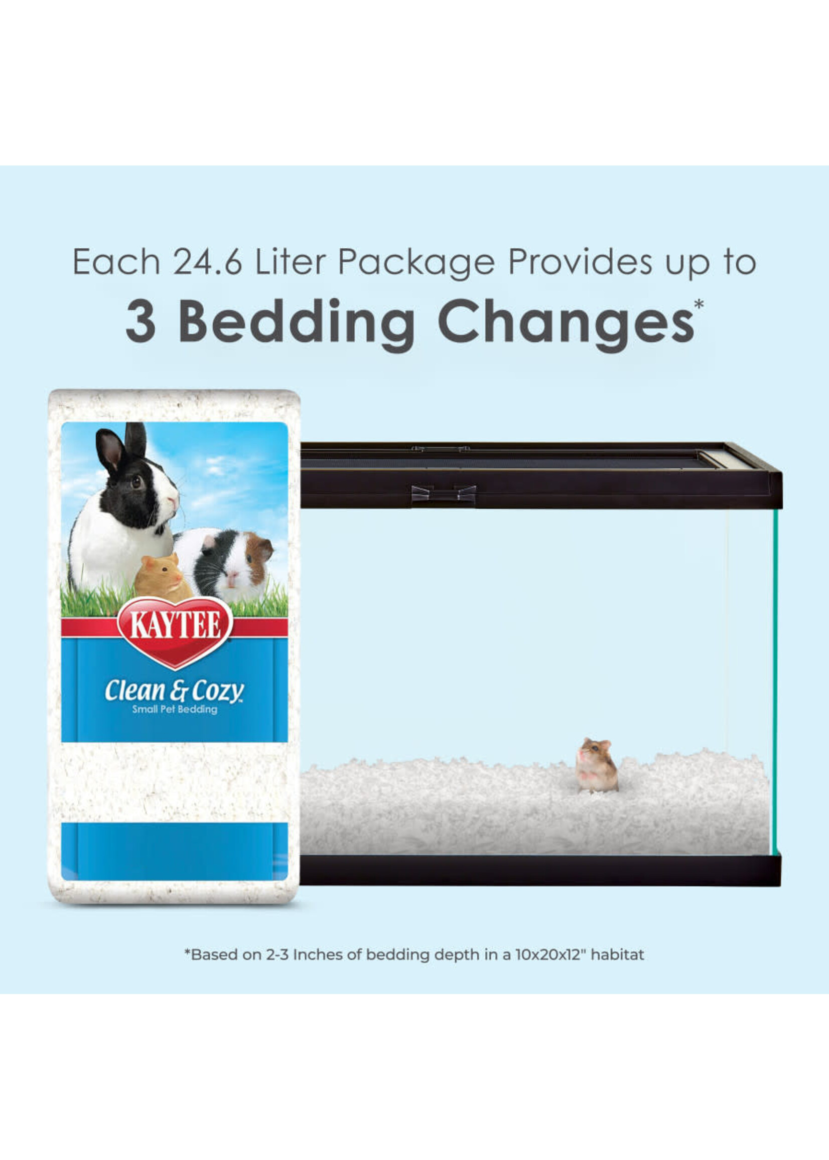 KAYTEE CLEAN COZY BEDDING WHITE 24.6 L