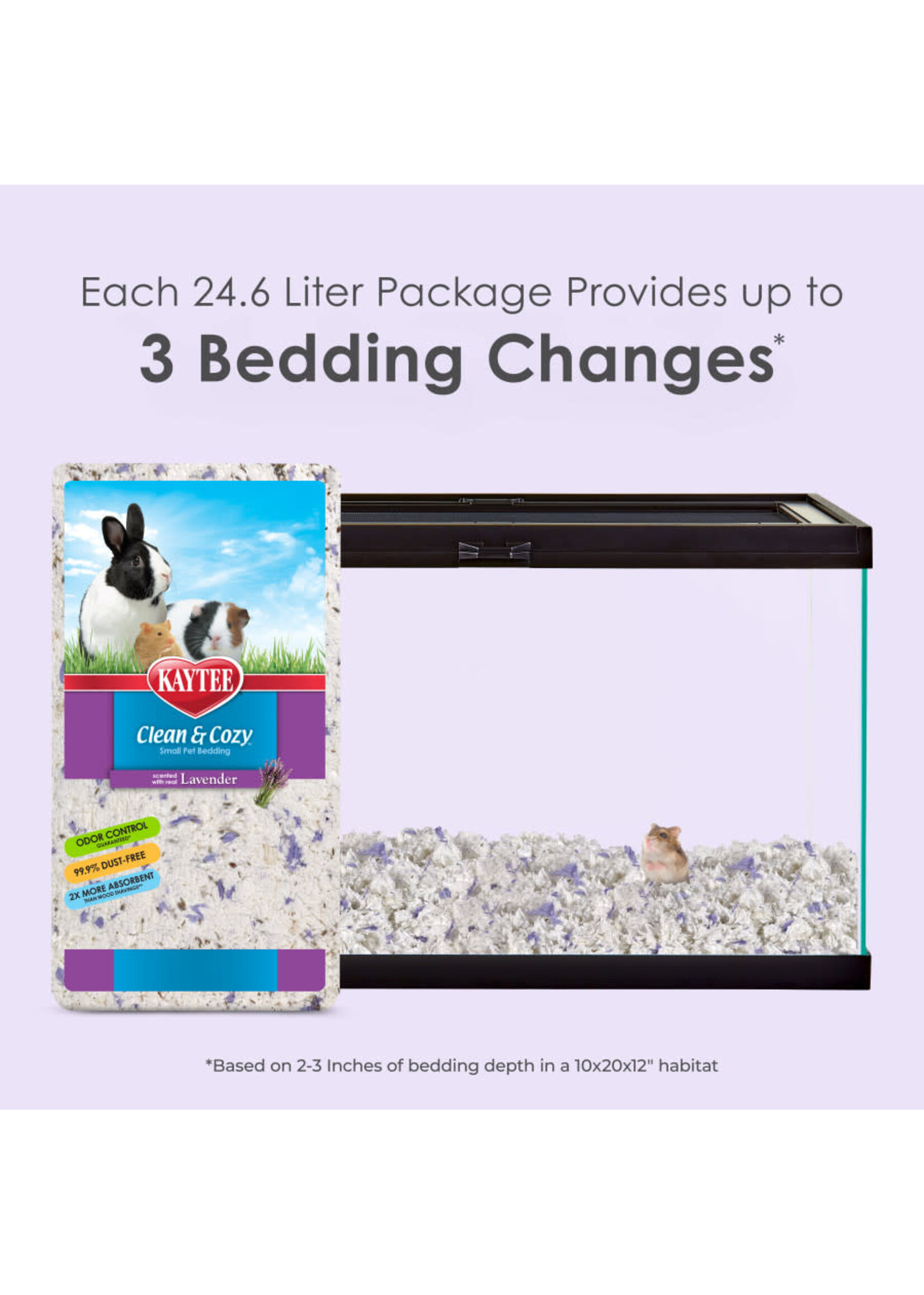 BEEDING CLEAN COZY LAVENDER 24.6 L