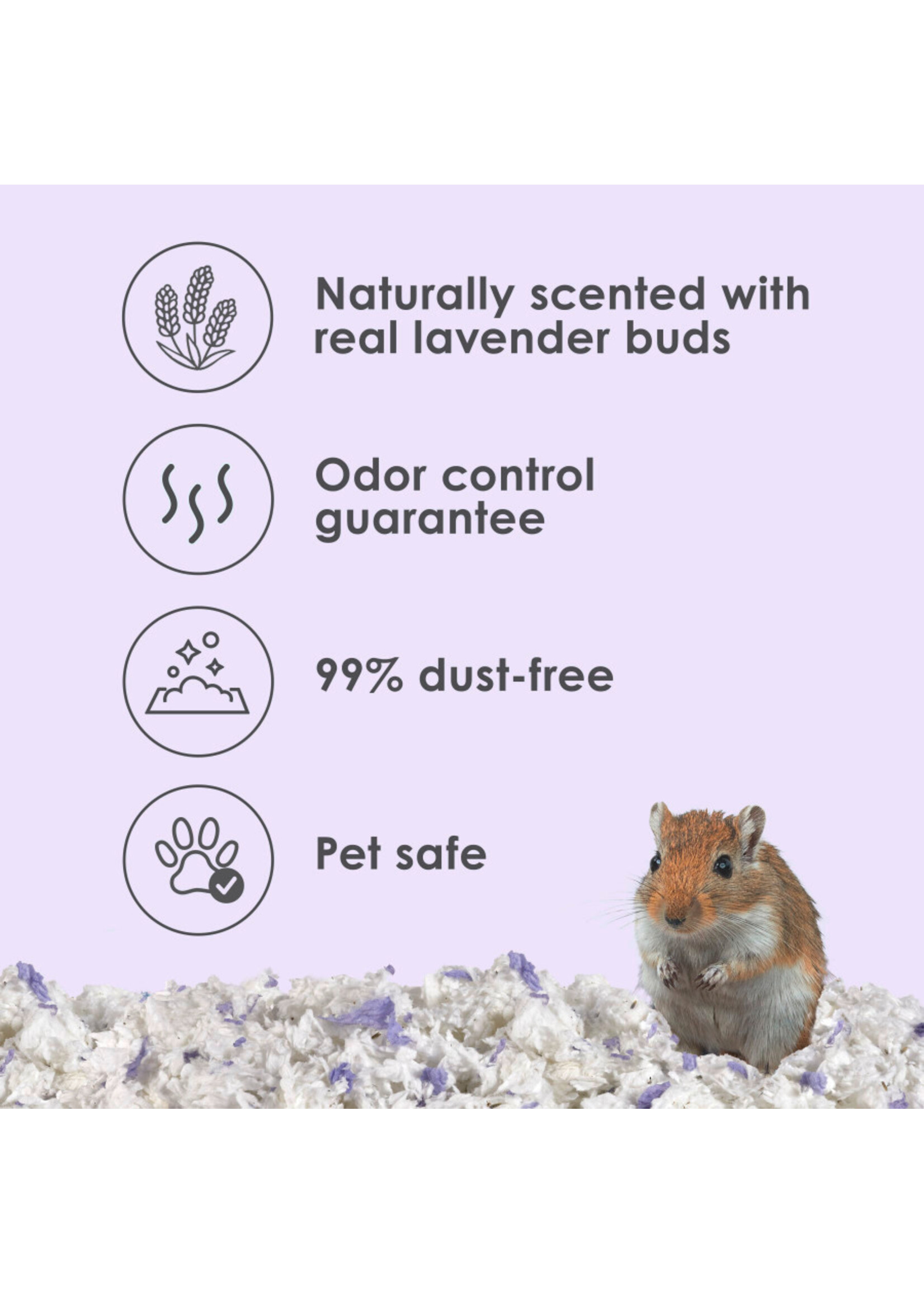 BEEDING CLEAN COZY LAVENDER 24.6 L