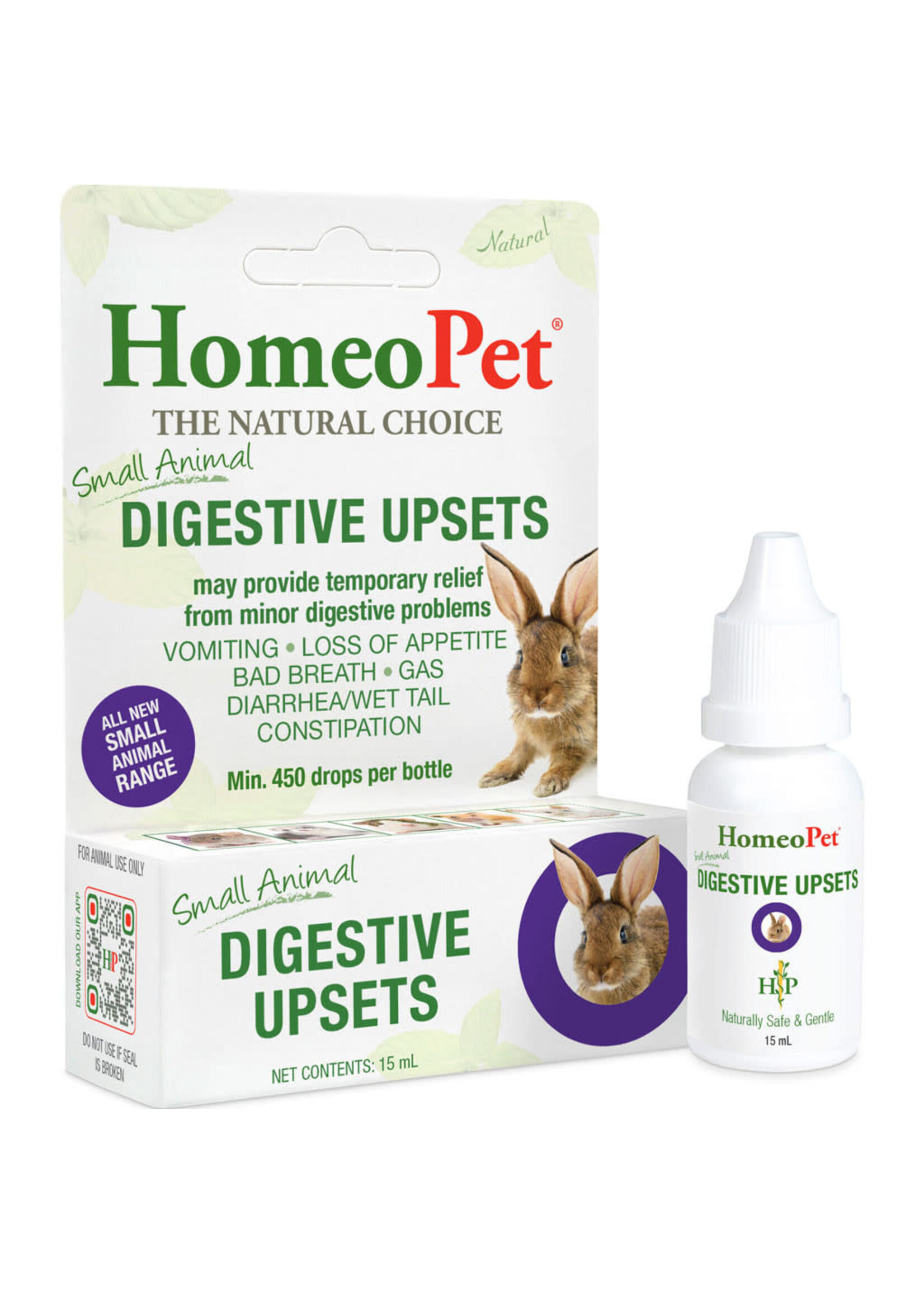 HomeoPet SMALL ANIMAL DIGESTIVE UPSTES 15 ML