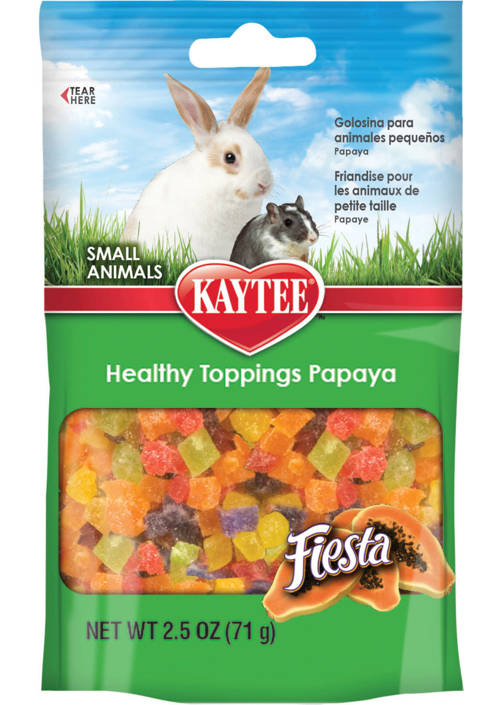 FIESTA HEALTHY TOPPINGS SMALL ANIMAL PAPAYA 2.5 OZ
