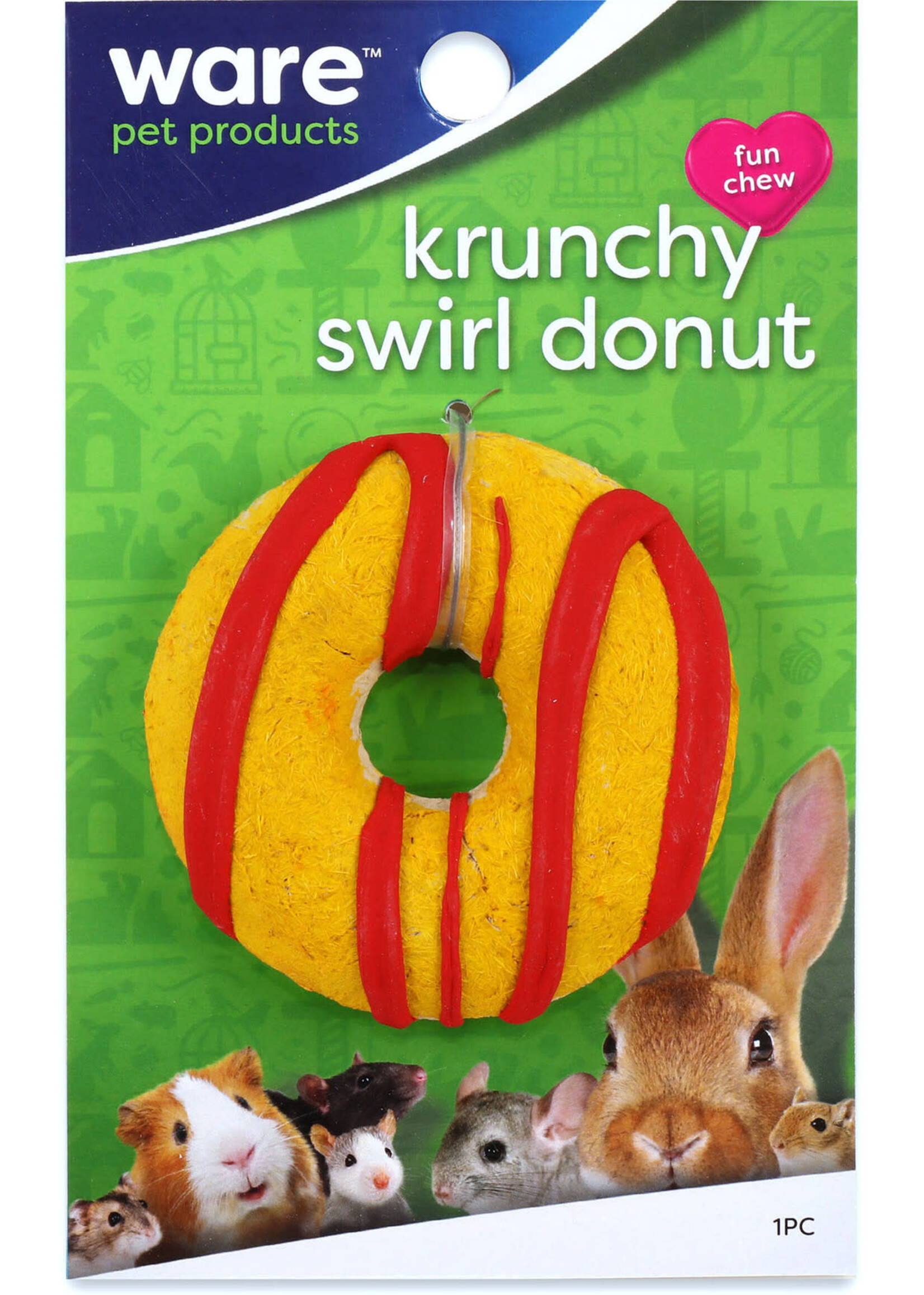 Ware Pet Products WARE KRUNCHY SWIRL DONUT SMALL ANIMAL TREAT