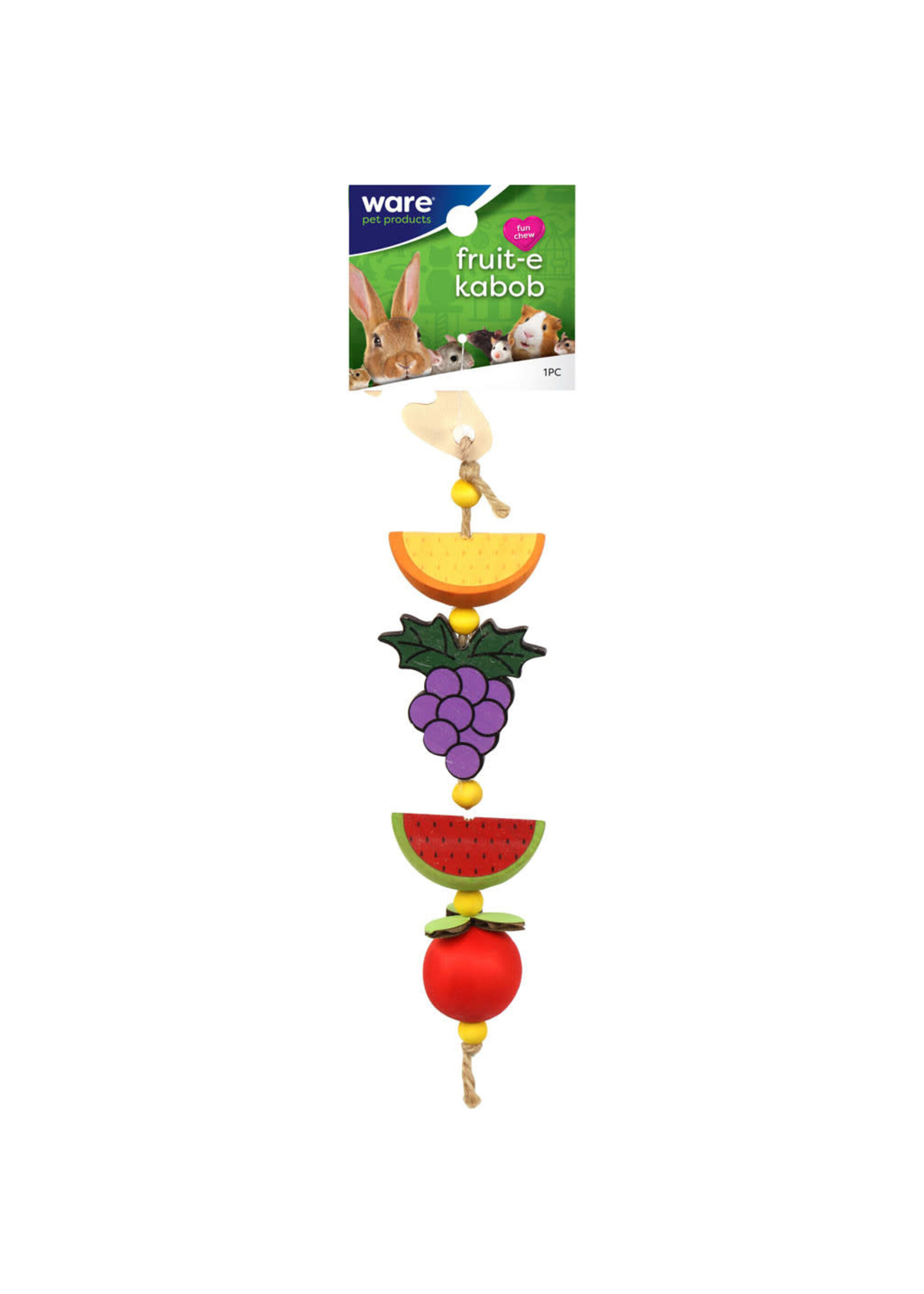 Ware Pet Products FRUIT E KABOB SMALL ANIMAL CHEW 11"