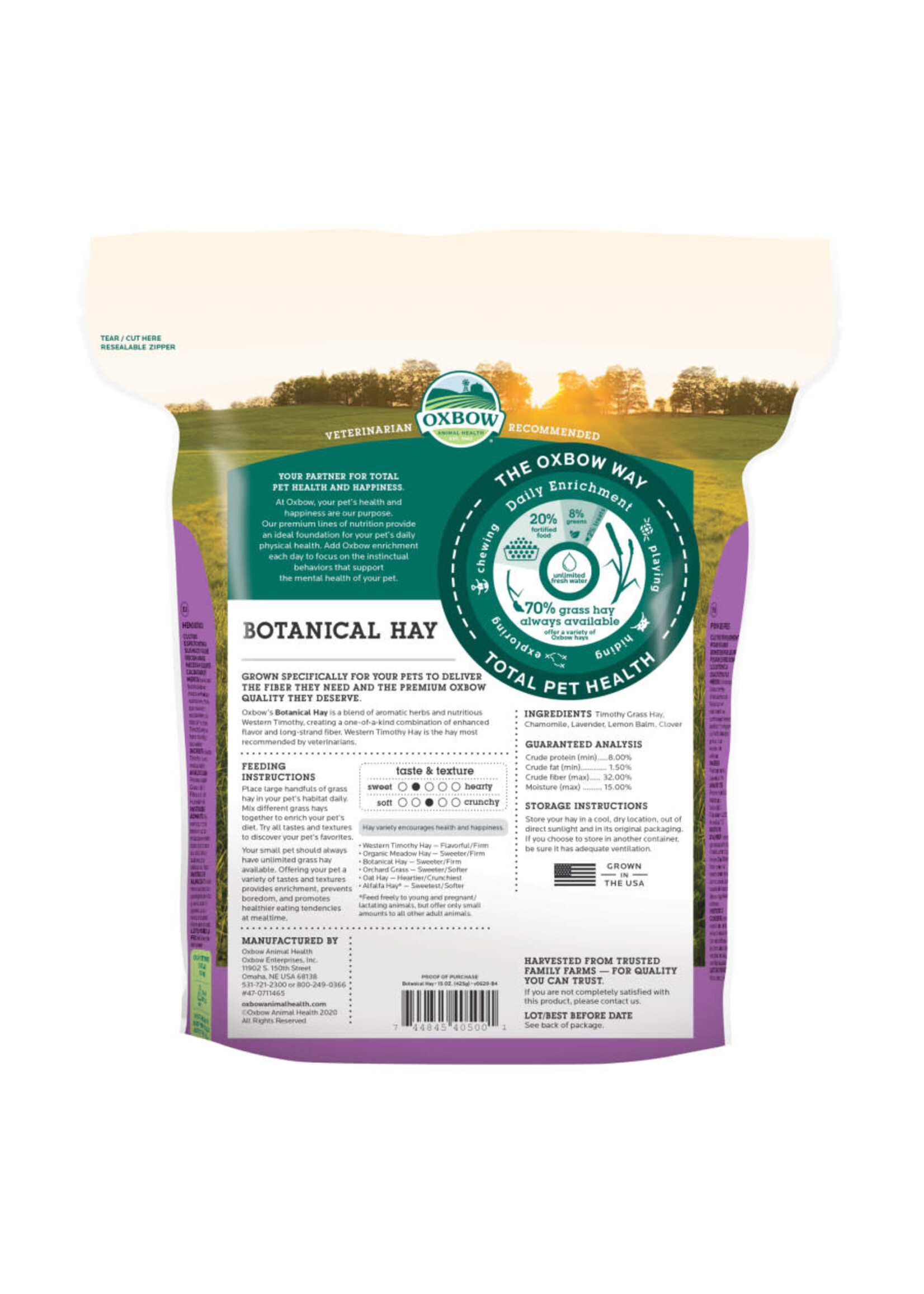 OXBOW BOTANICAL HAY 15 OZ