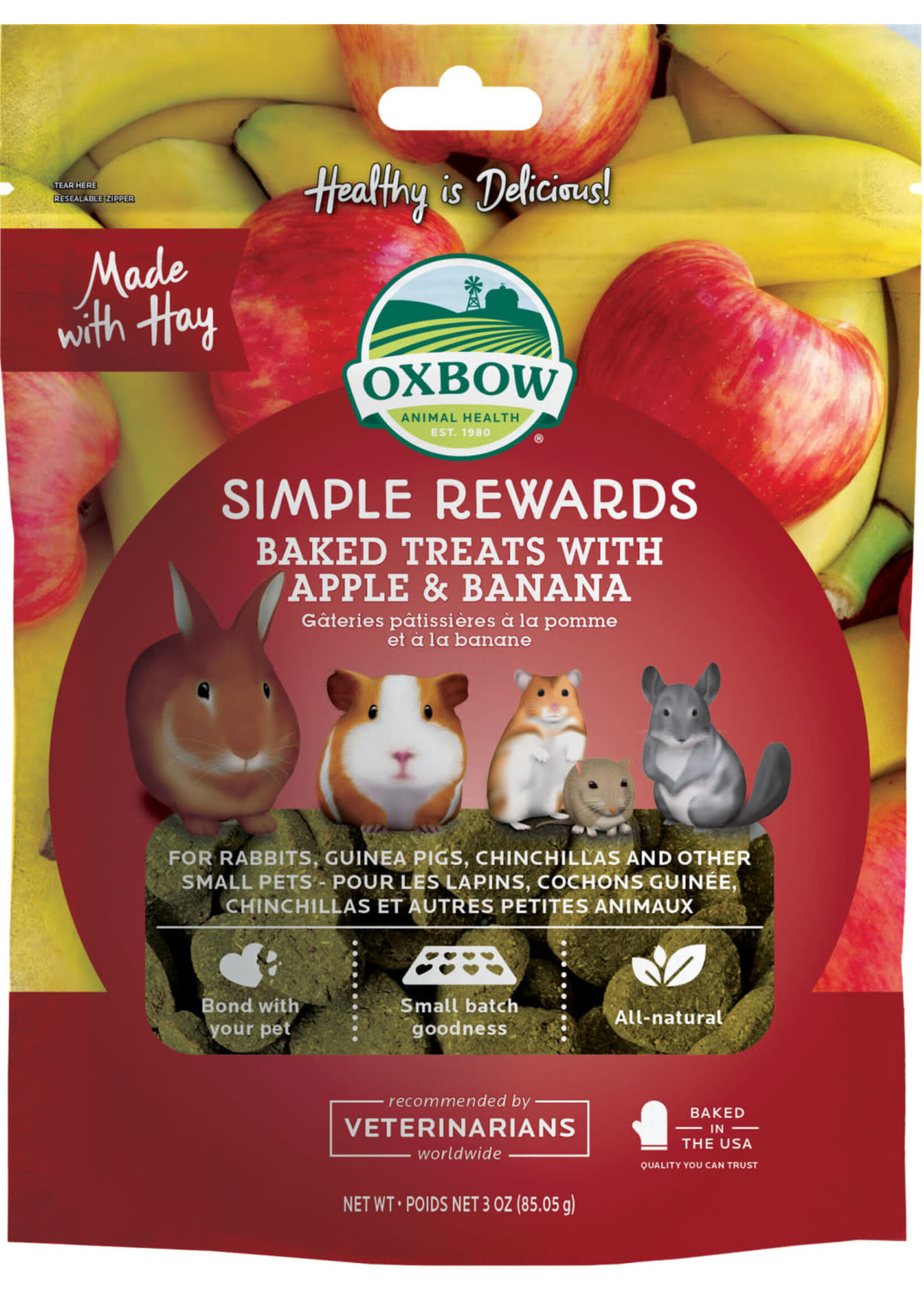 SIMPLE REWARDS BAKED TREATS APPLE BANANA 3 OZ
