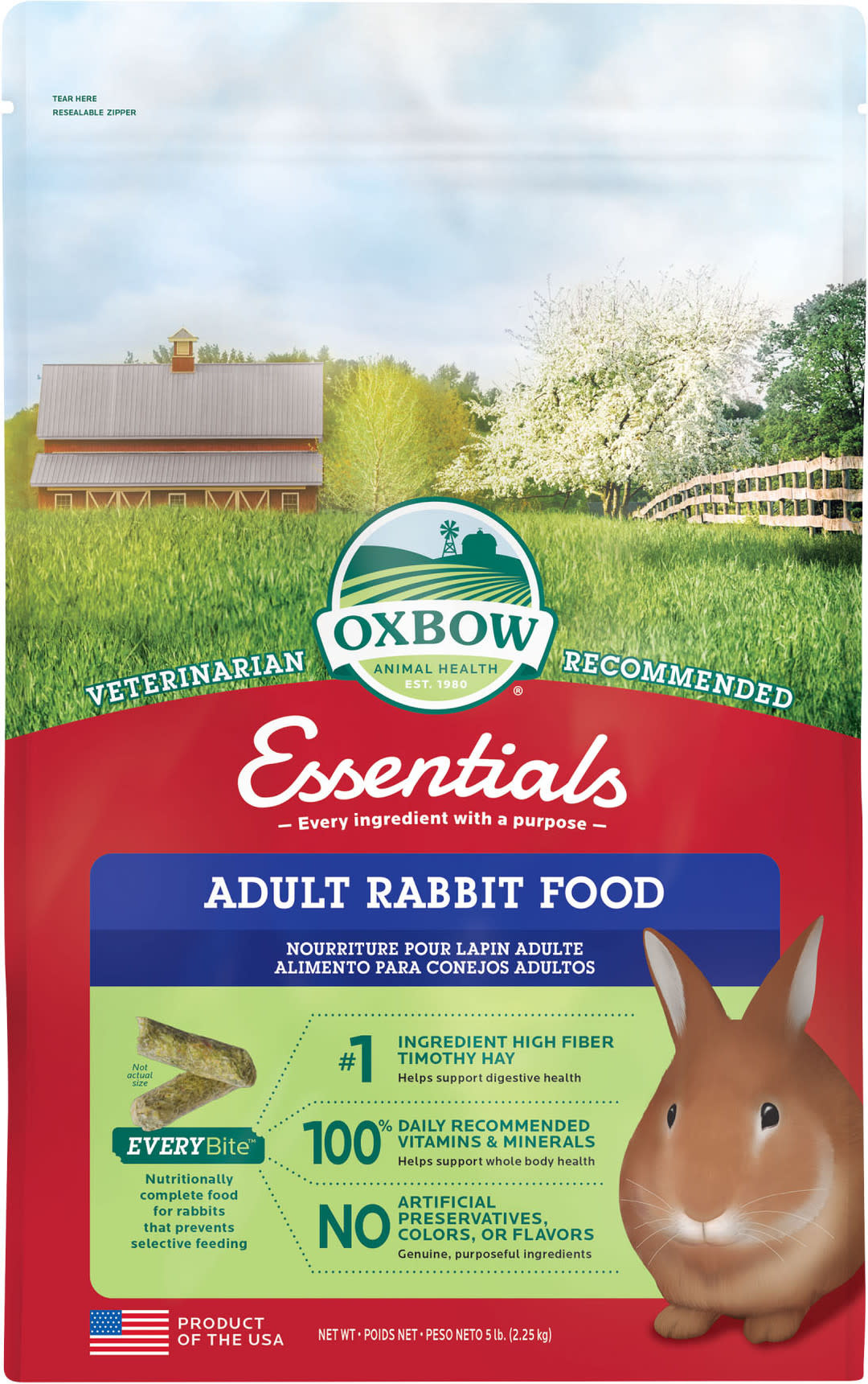 ADULT RABBIT FOOD 5 LB