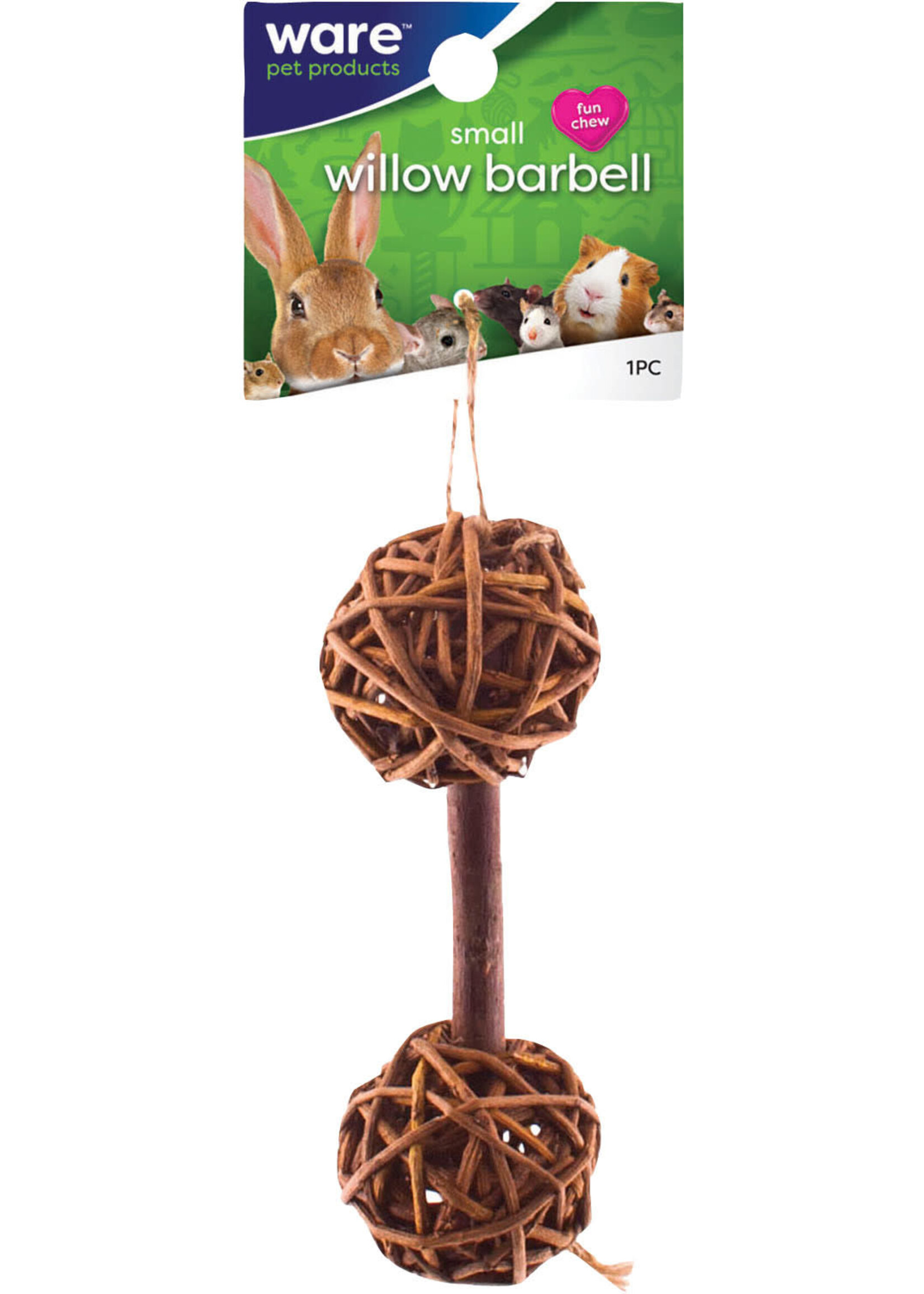 Ware Pet Products WILLOW GARDEN BARBELL W/BELL SM