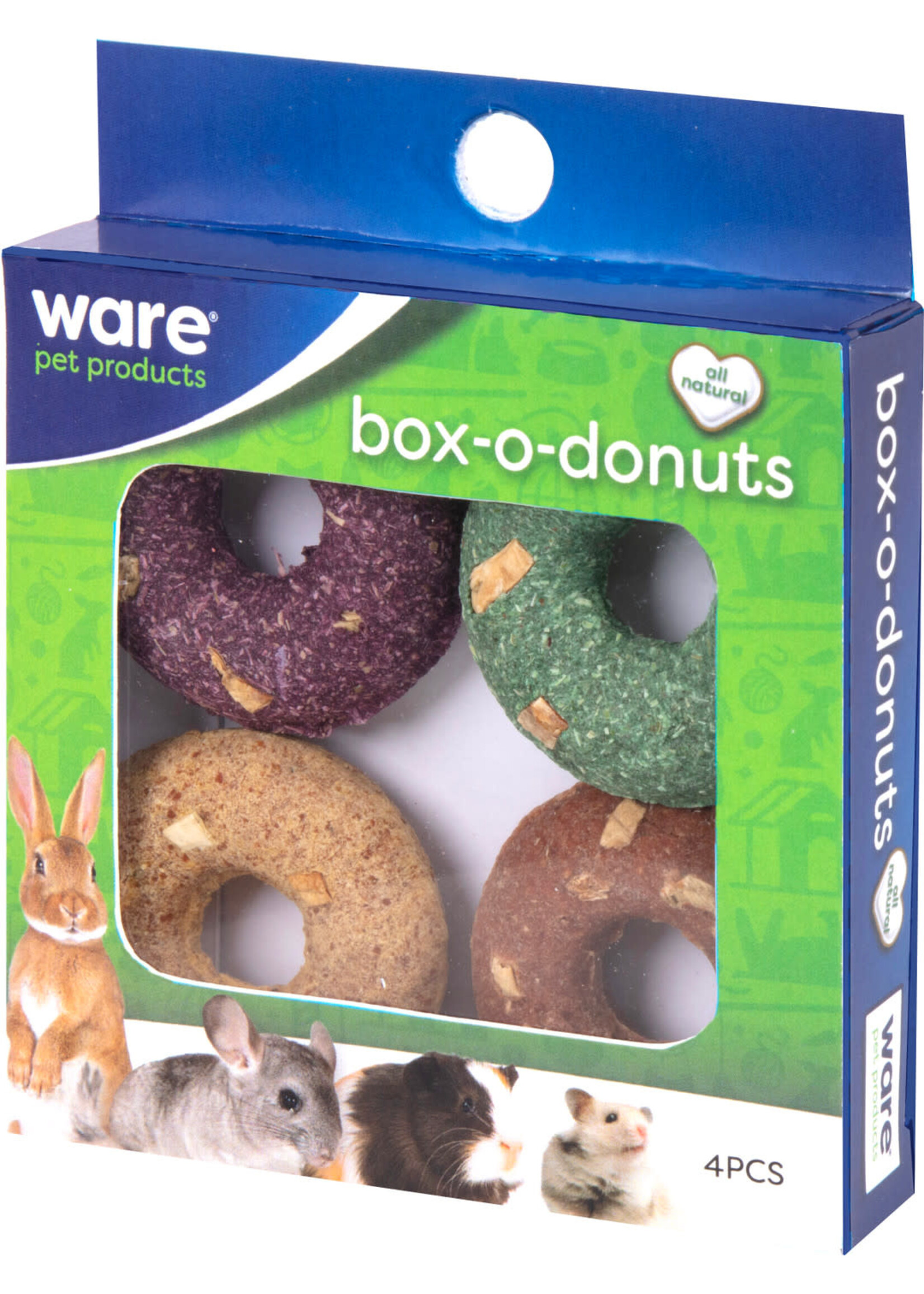 Ware Pet Products HEALTH-E BOX-O-DONUTS 4 PC