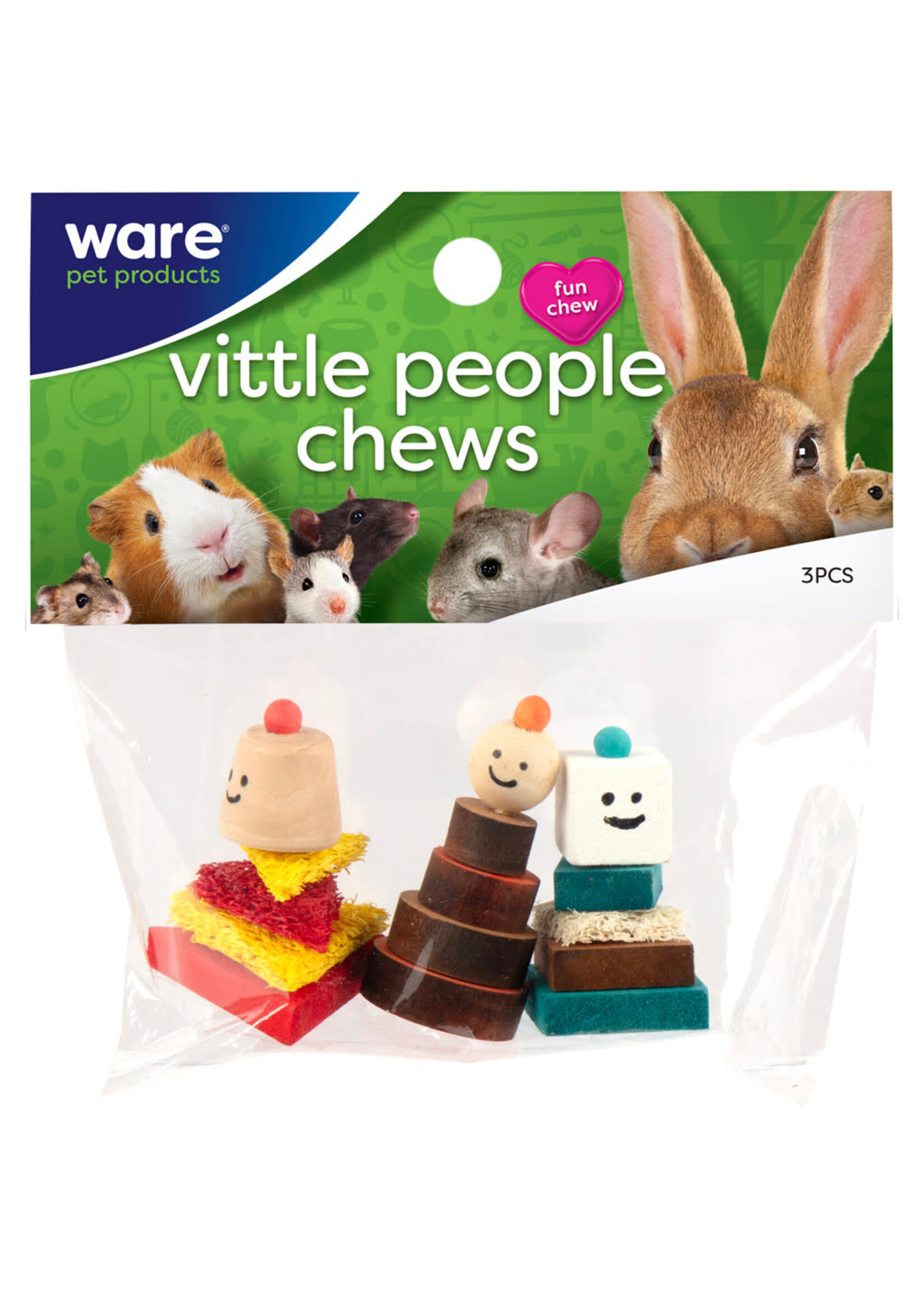 Ware Pet Products VITAL PEOPLE SMALL ANIMAL CHEW 5 IN 3 PC