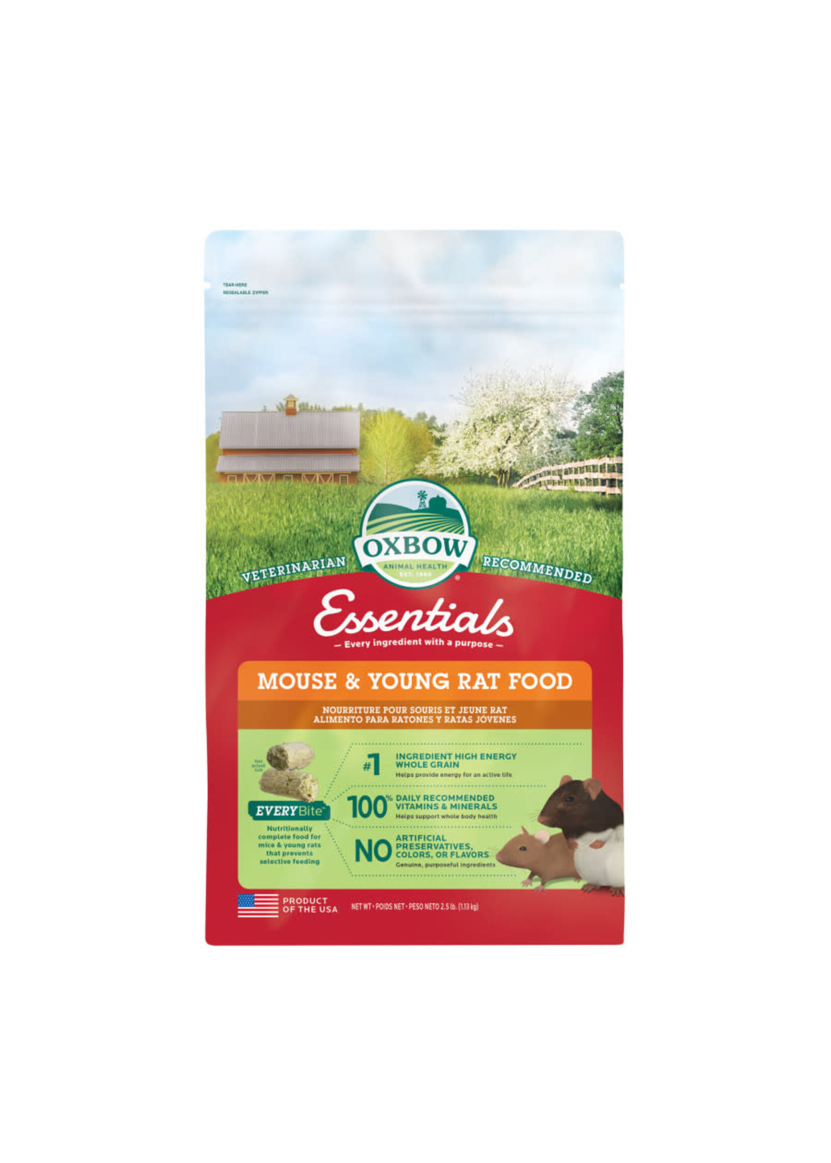 OXBOW YOUNG MOUSE RAT FOOD 2.5 LB