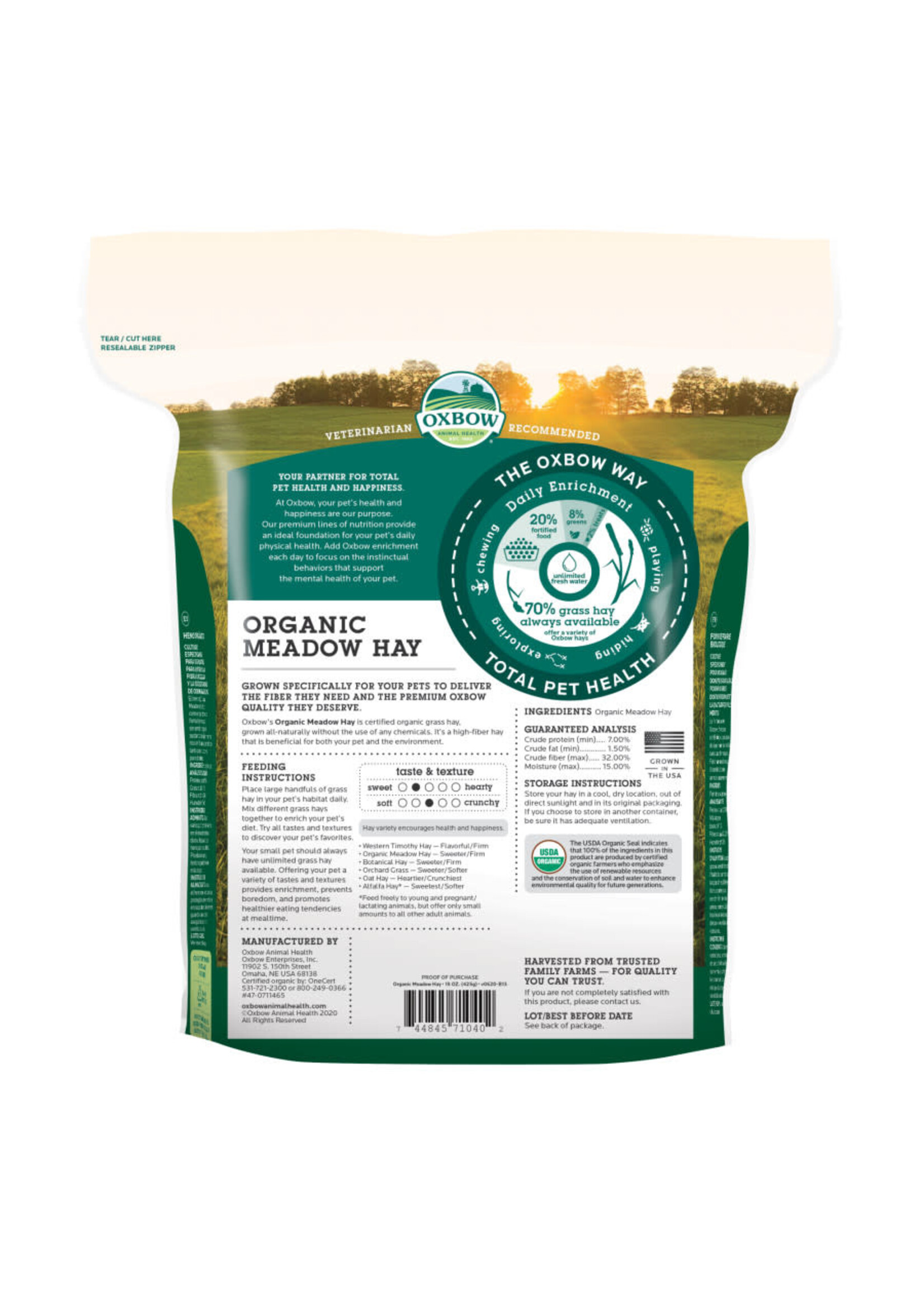ORGANIC MEADOW  HAY 15 OZ