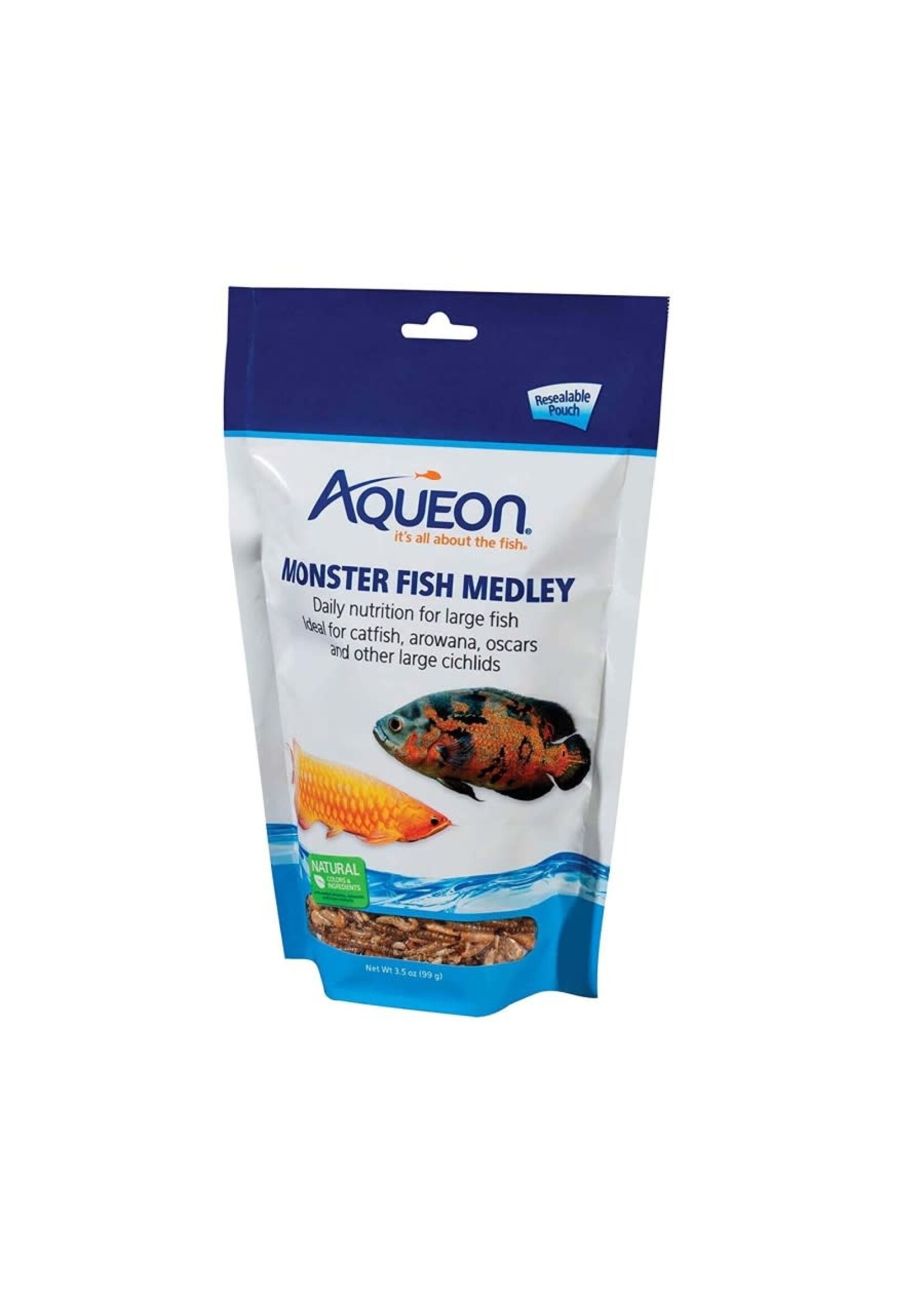Aqueon MONSTER FISH MEDLEY FISH FOOD 3.50 OZ