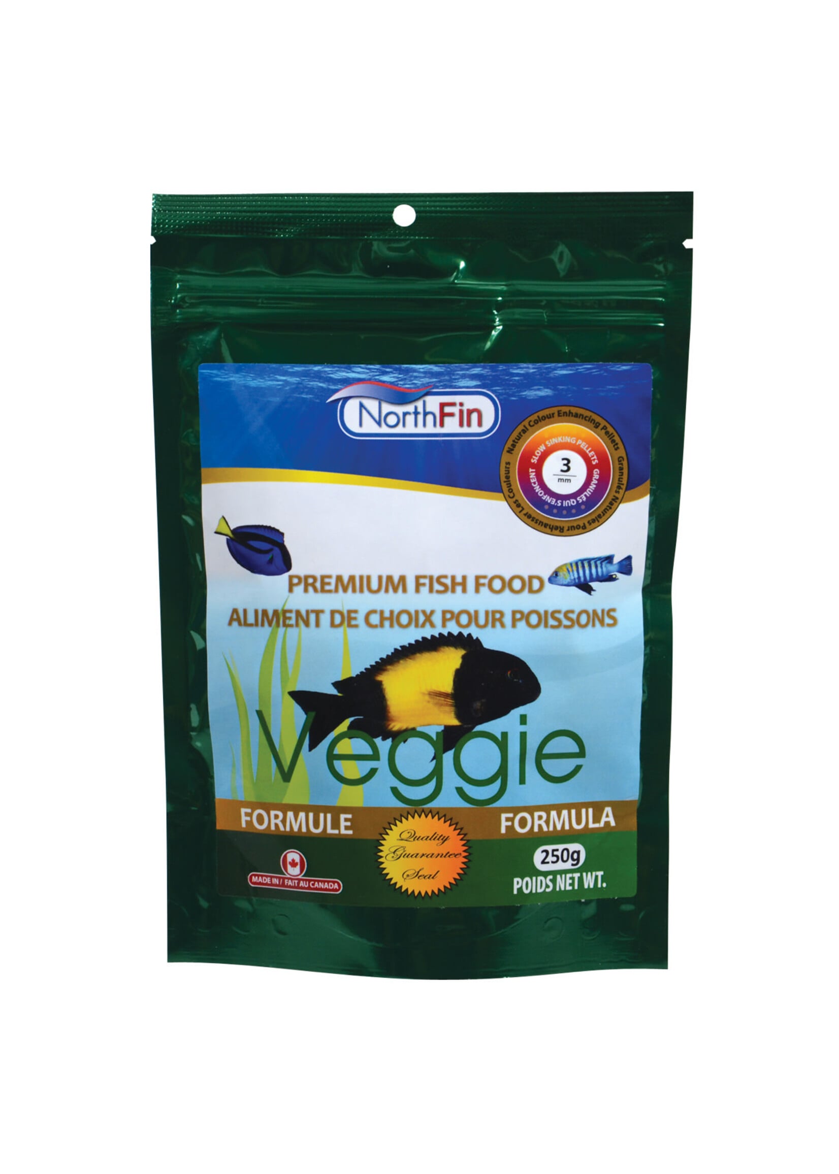 Northfin VEGGIE FORMULA  3 MM SINKING PELLETS 250 G