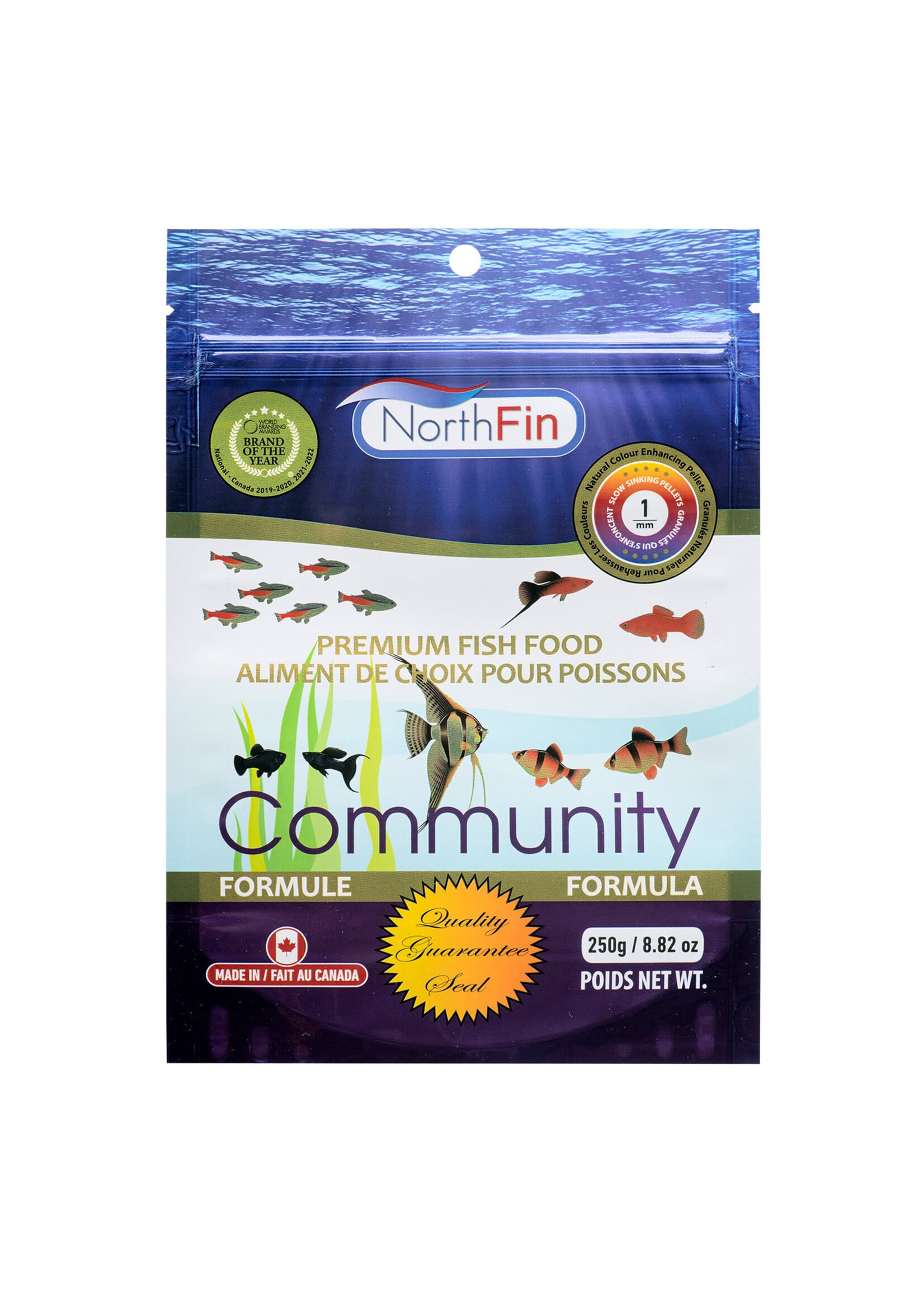 Northfin COMMUNITY FORMULA 1 MM SINKING PELLET 250G
