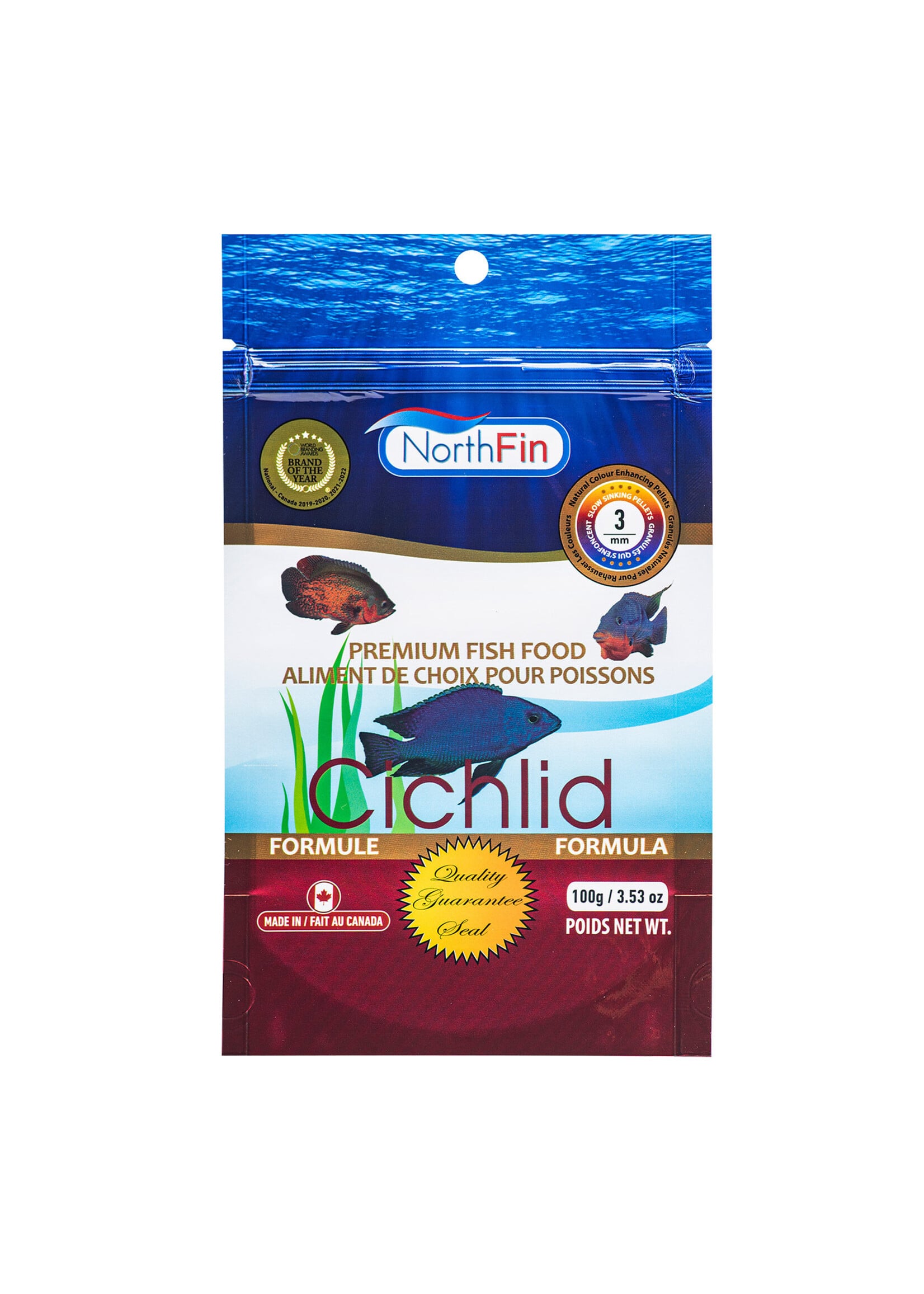 Northfin CICHLID FORMULA 3 MM SINKING PELLETS 100 G