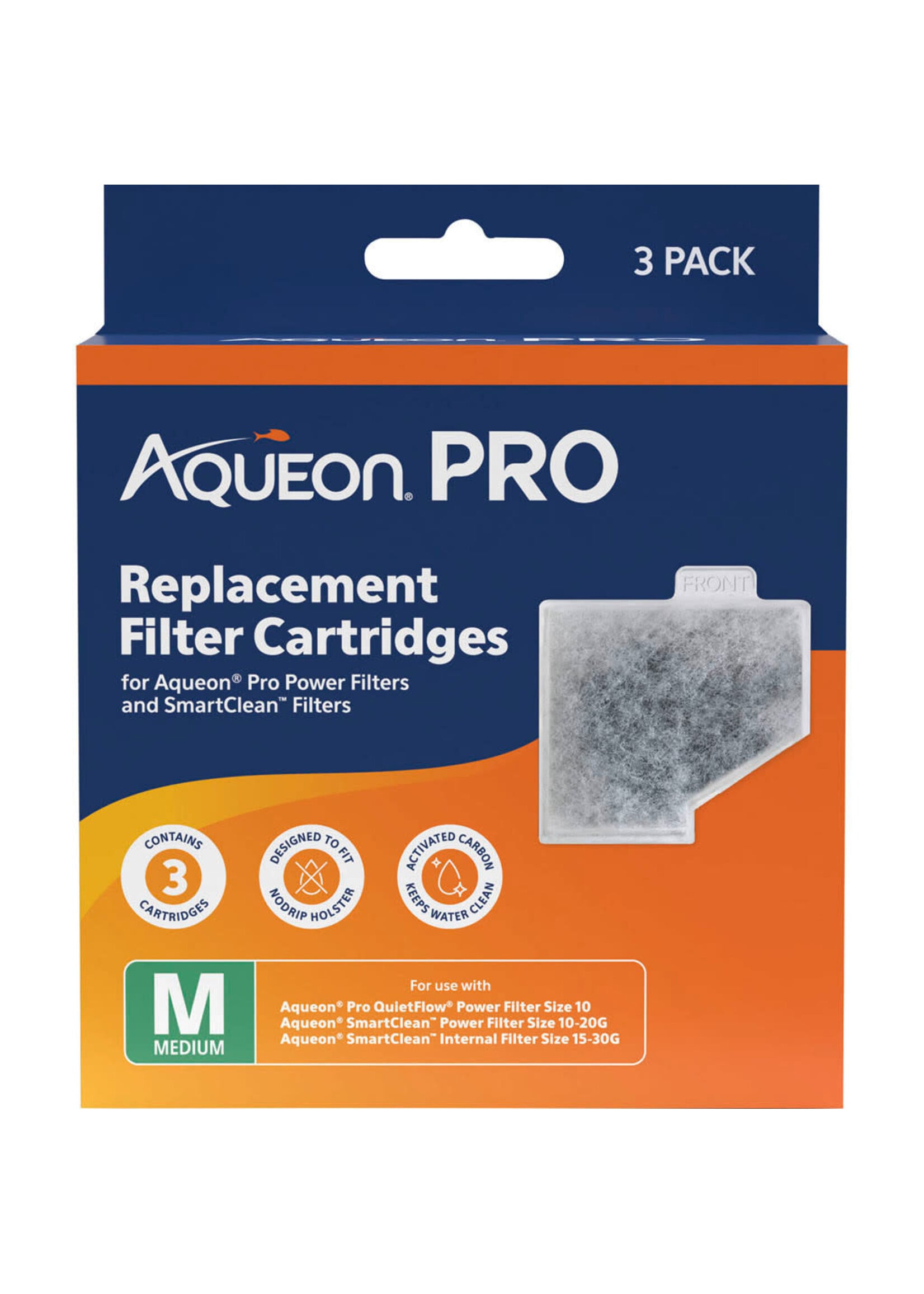 Aqueon PRO REPLACEMENT FILTER CARTRIDGE MEDIUM 3 PK