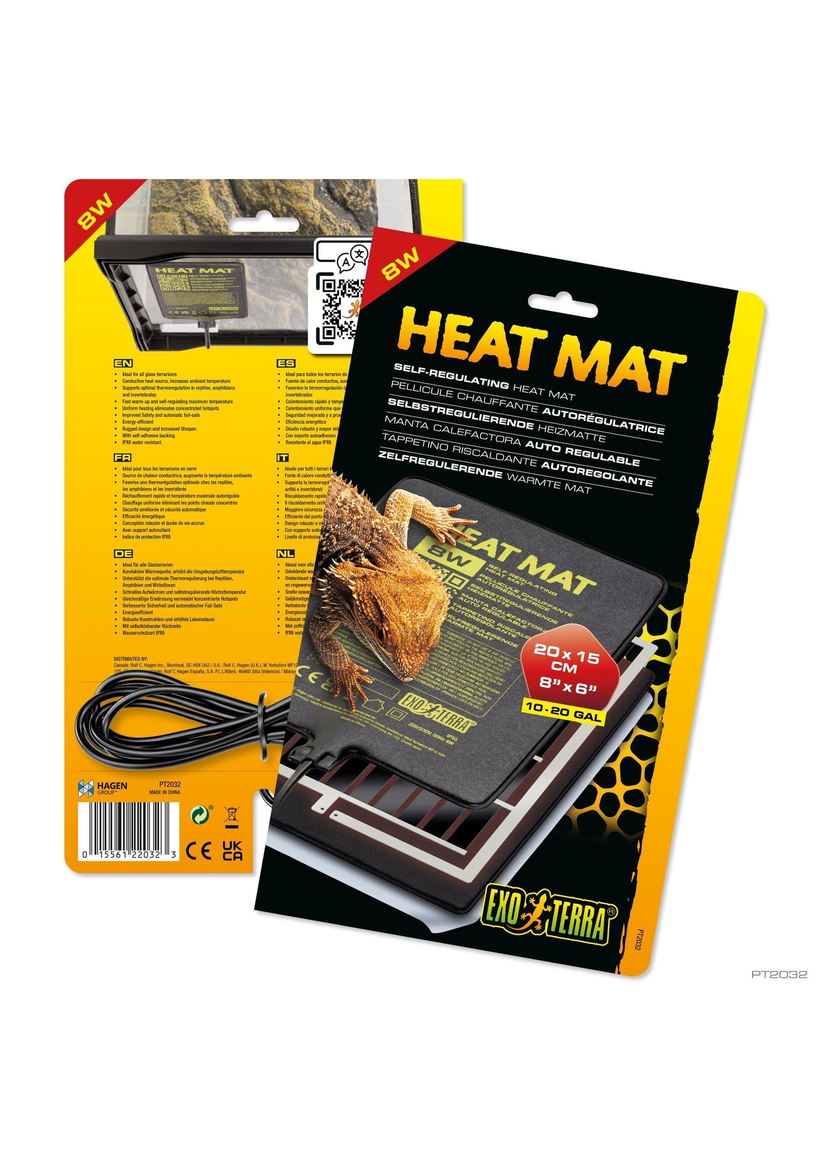 Exo Terra HEAT MAT 10-20 GALLON 8 WATT