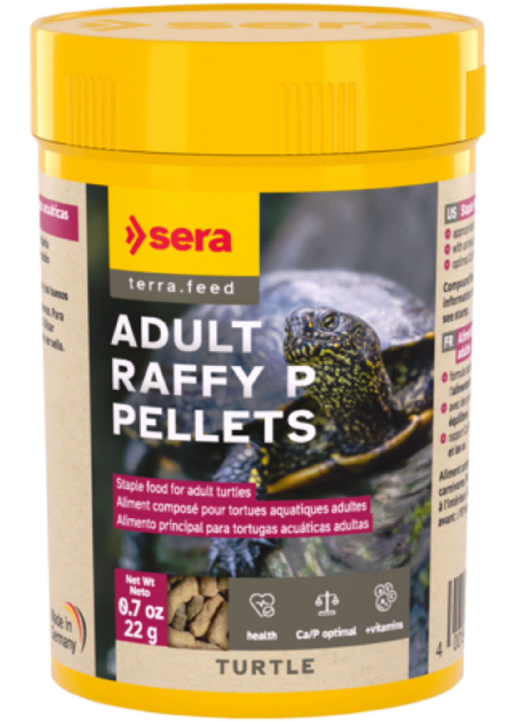 Sera TURTLE  ADULT RAFFY P PELLLETS 22 G