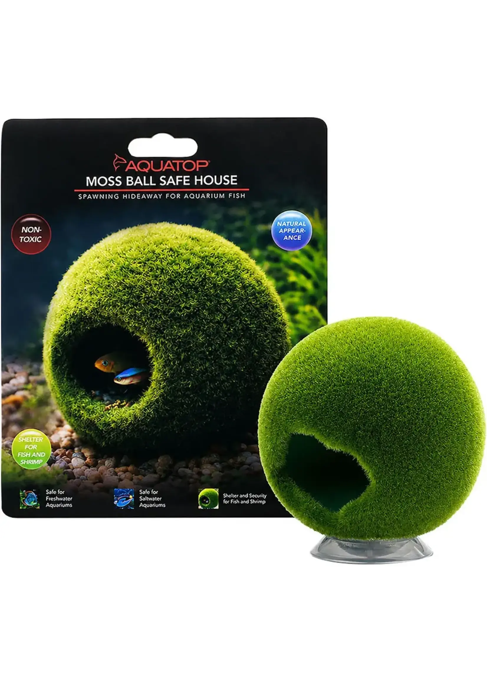 Aquatop FISH HIDEAWAY MOSS BALL ORNAMENT M
