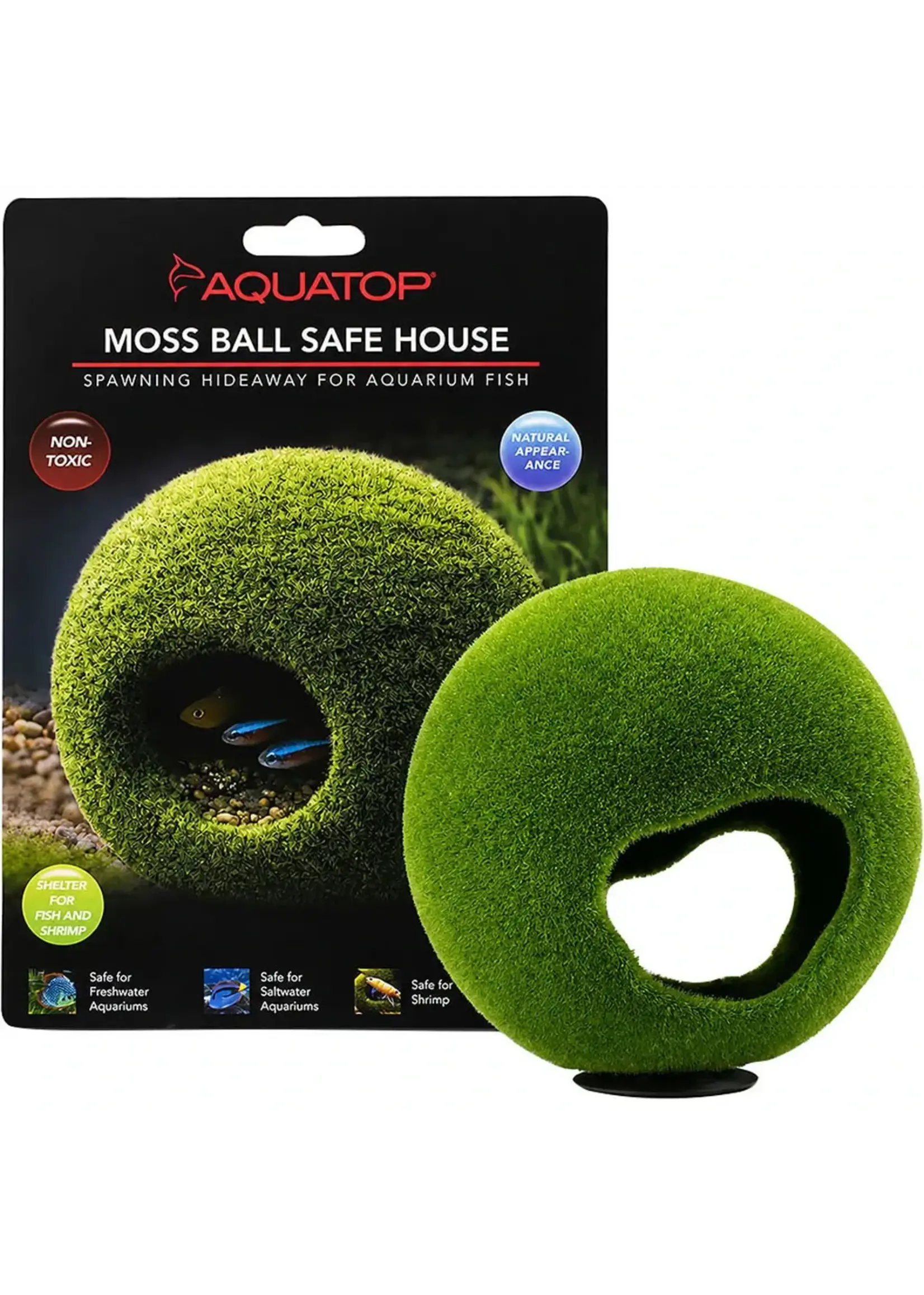 Aquatop FISH HIDEAWAY MOSS BALL ORNAMENT L