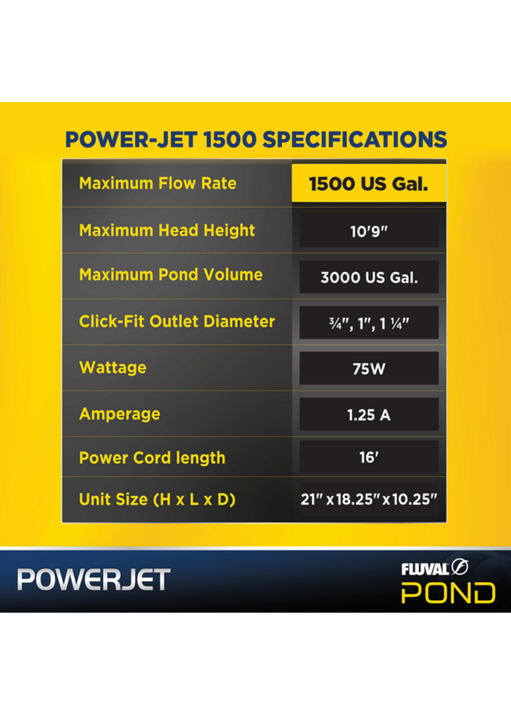 Fluval POWER JET 700 FOUNTAIN POND PUMP