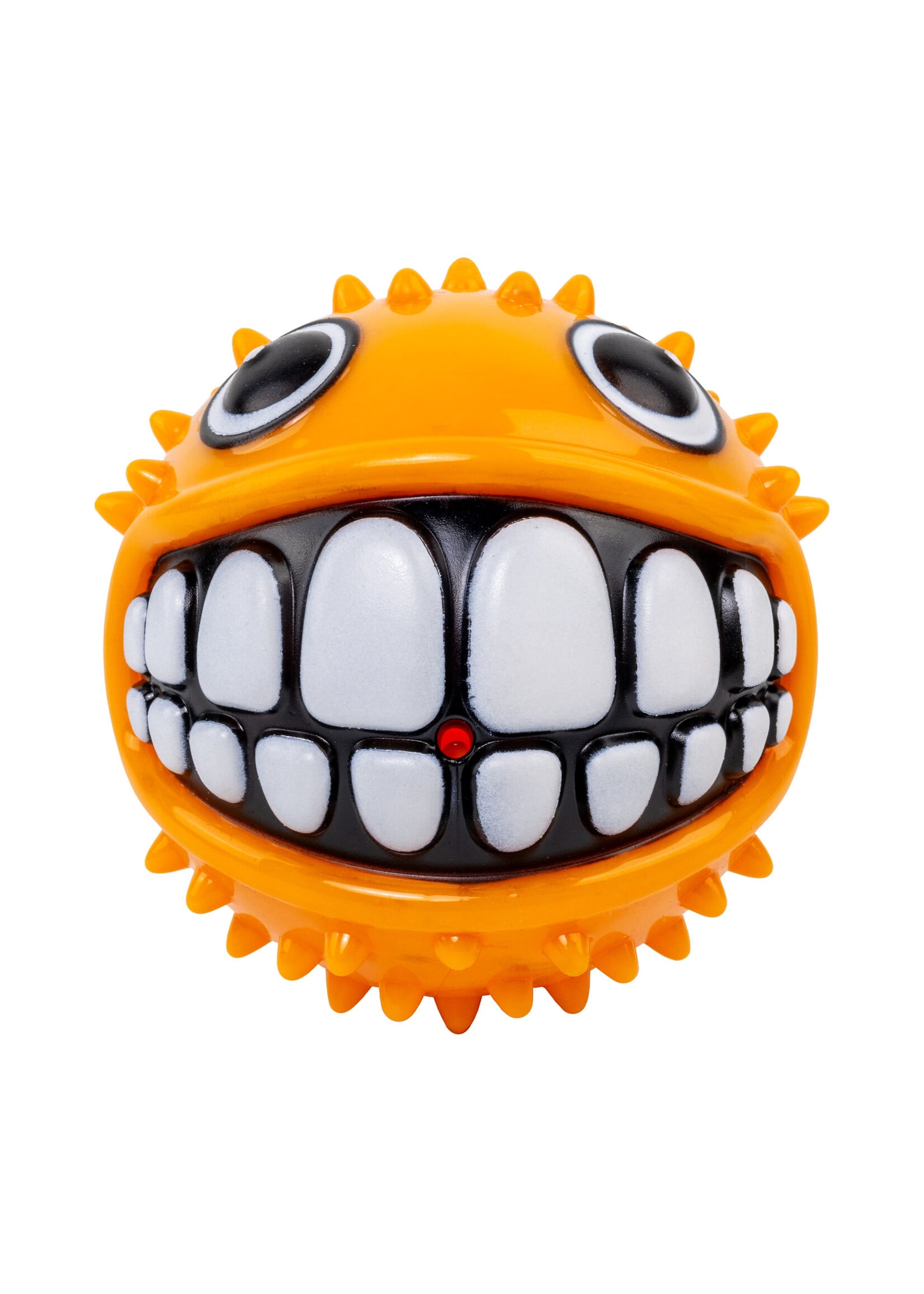 Kong GRINZ PUFFER FISH DOG TOY ORANGE MD