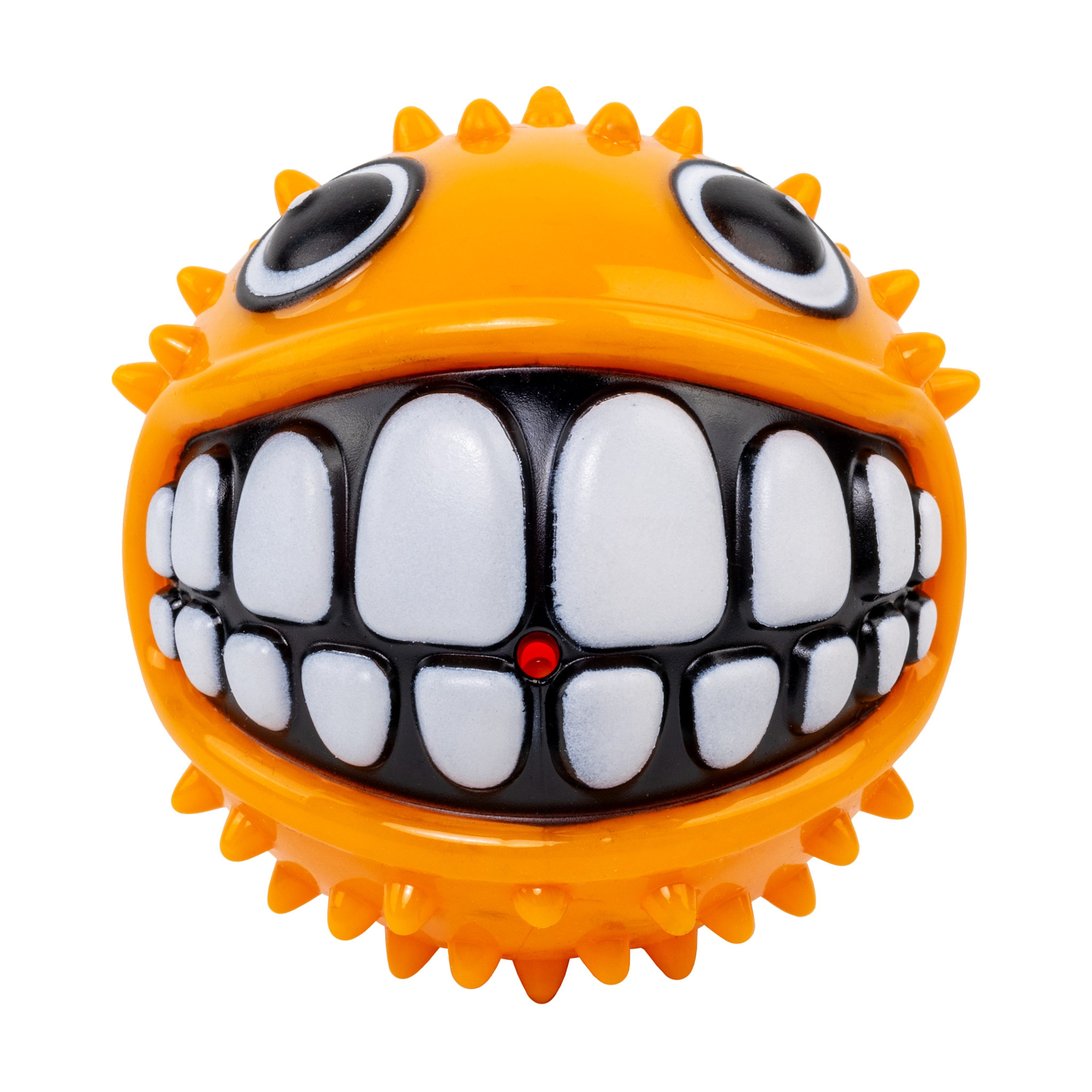 GRINZ PUFFER FISH DOG TOY ORANGE MD