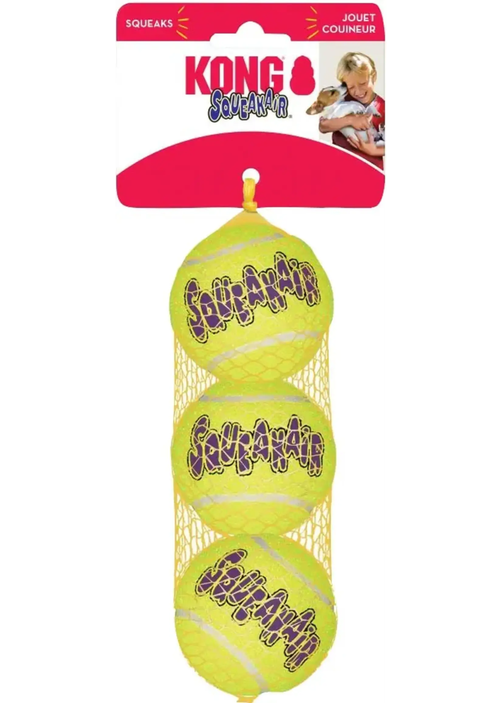 Kong SQUEAKAIR BALL MED 3PK