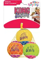 Kong SQUEAKAIR BIRTHDAY BALL MED 3PK